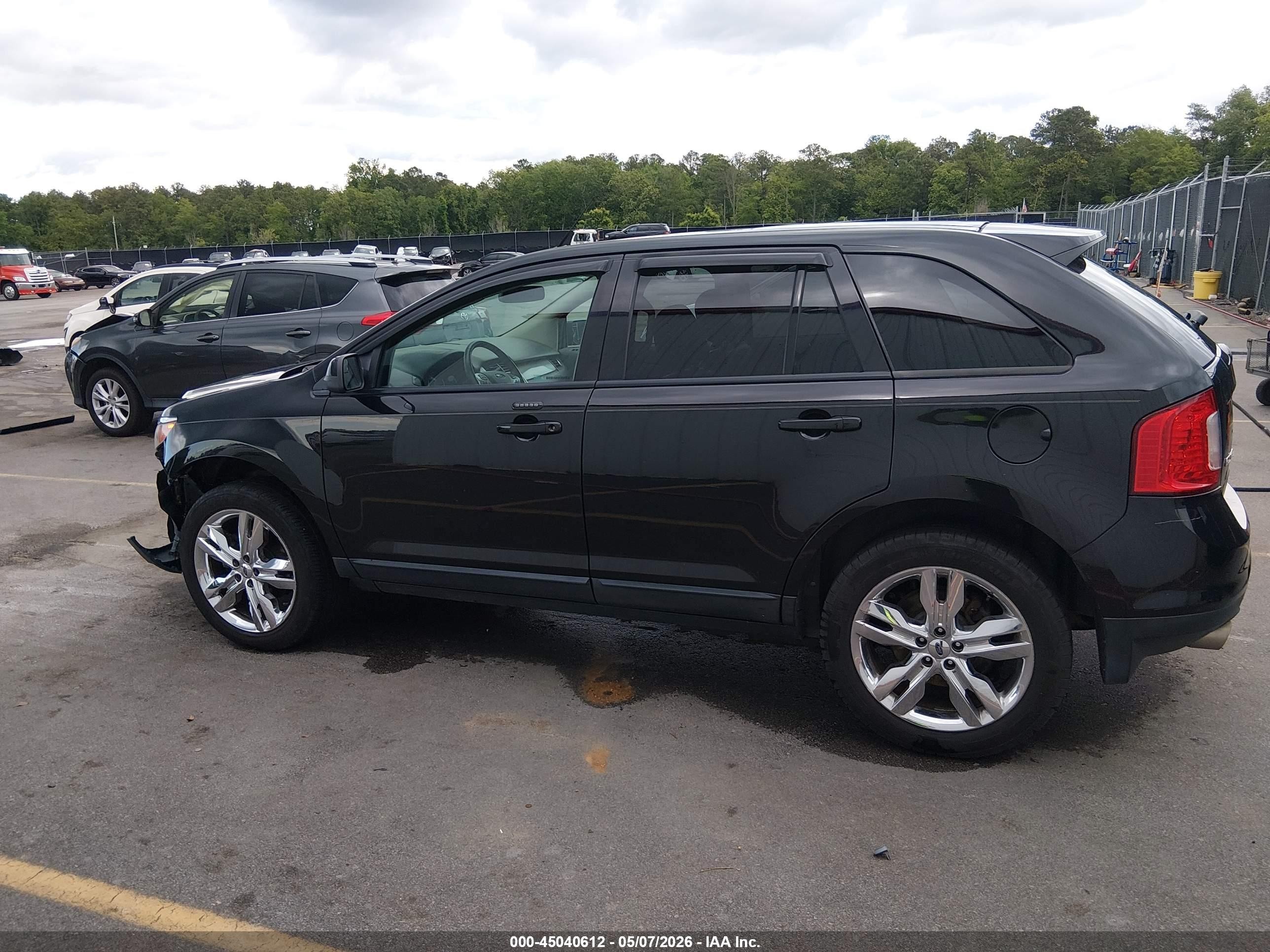 2014 Ford Edge Sel Черный vin: 2FMDK4JC3EBA14066