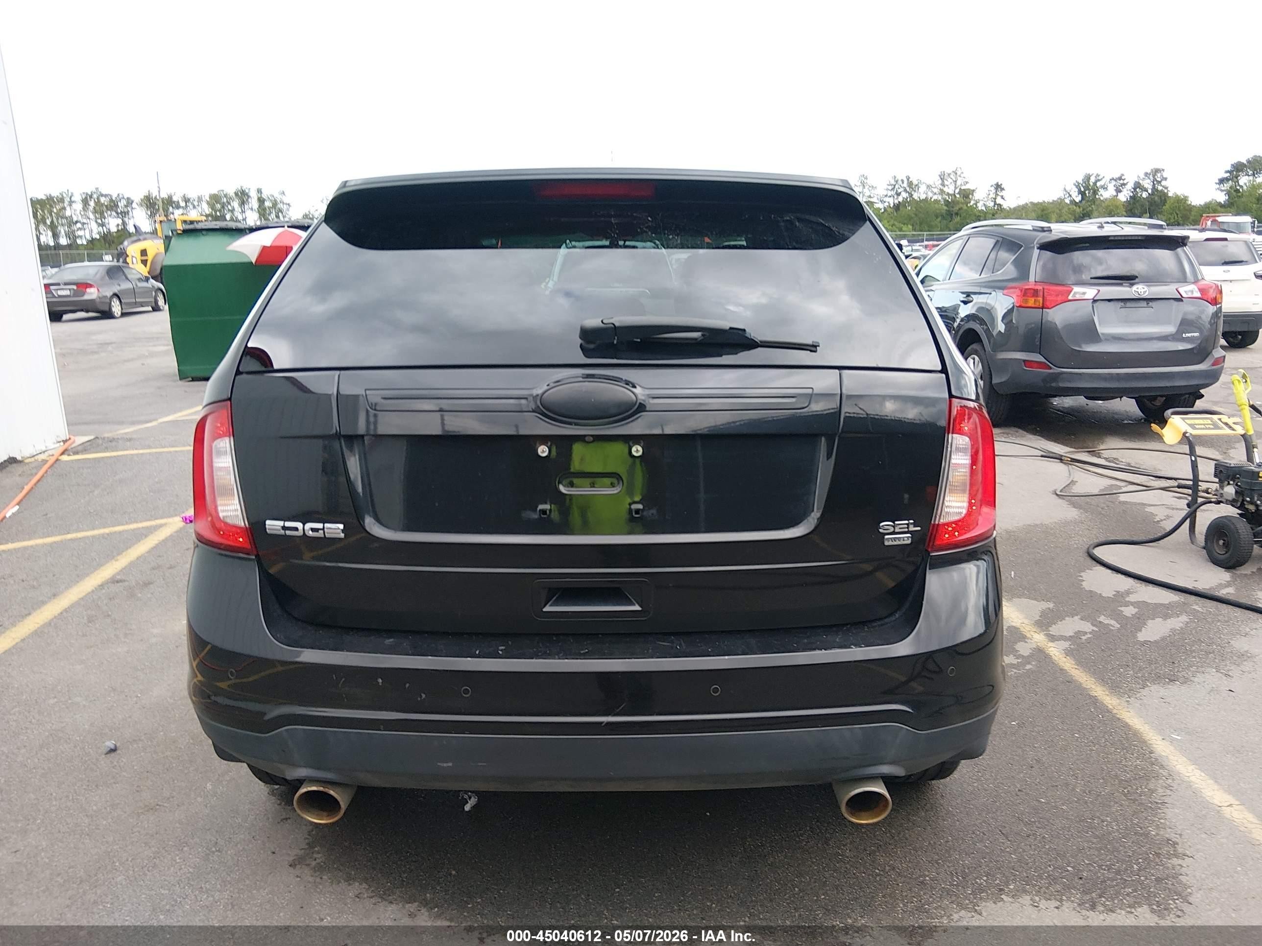 2014 Ford Edge Sel Черный vin: 2FMDK4JC3EBA14066