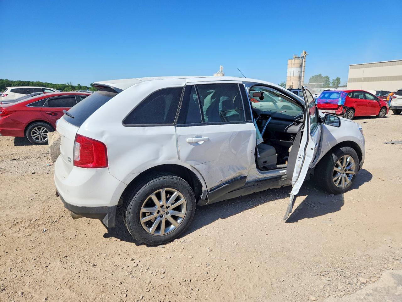2014 Ford Edge Sel Белый vin: 2FMDK4JC3EBA33703