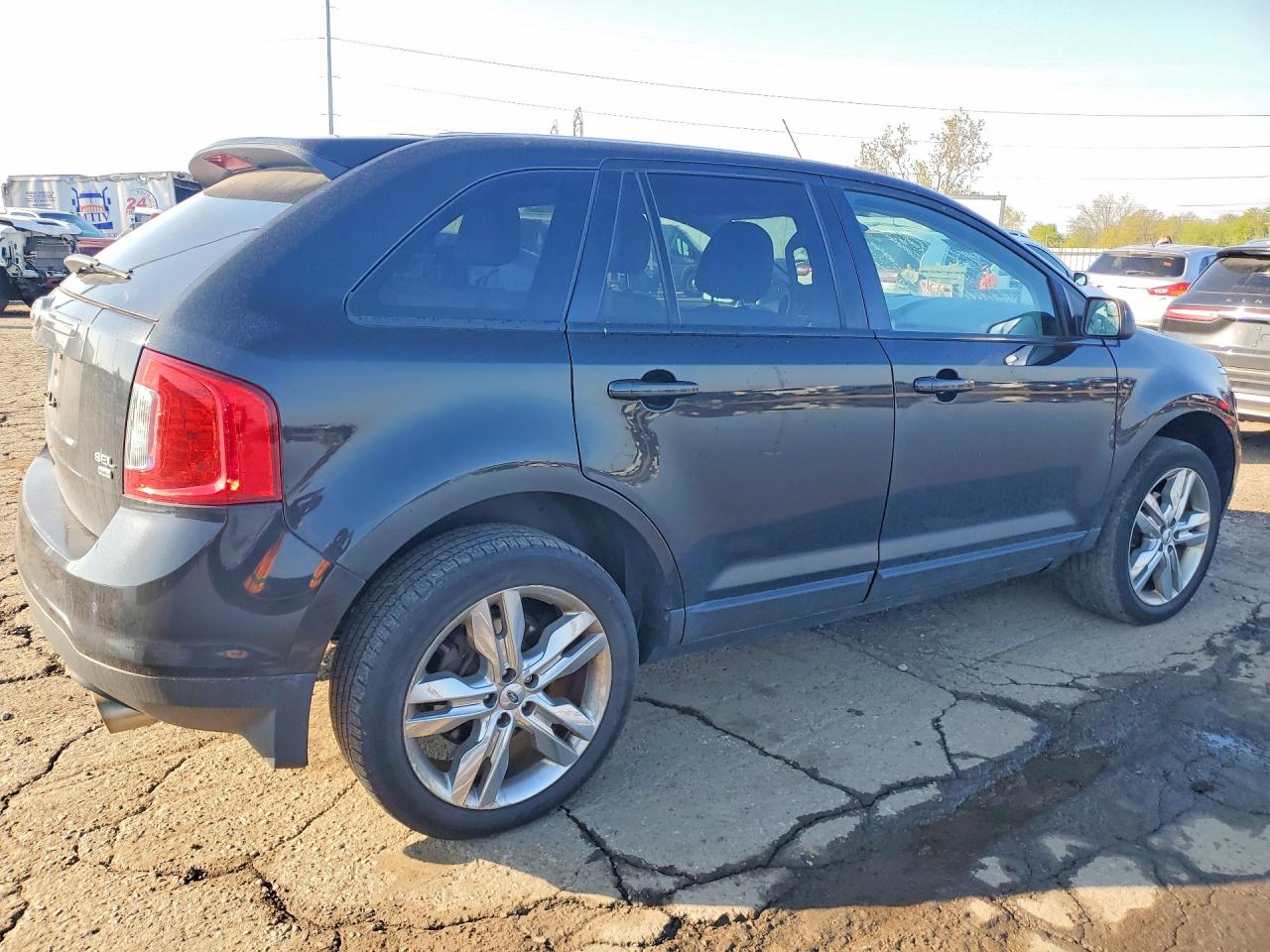 2014 Ford Edge Sel Black vin: 2FMDK4JC3EBA82545