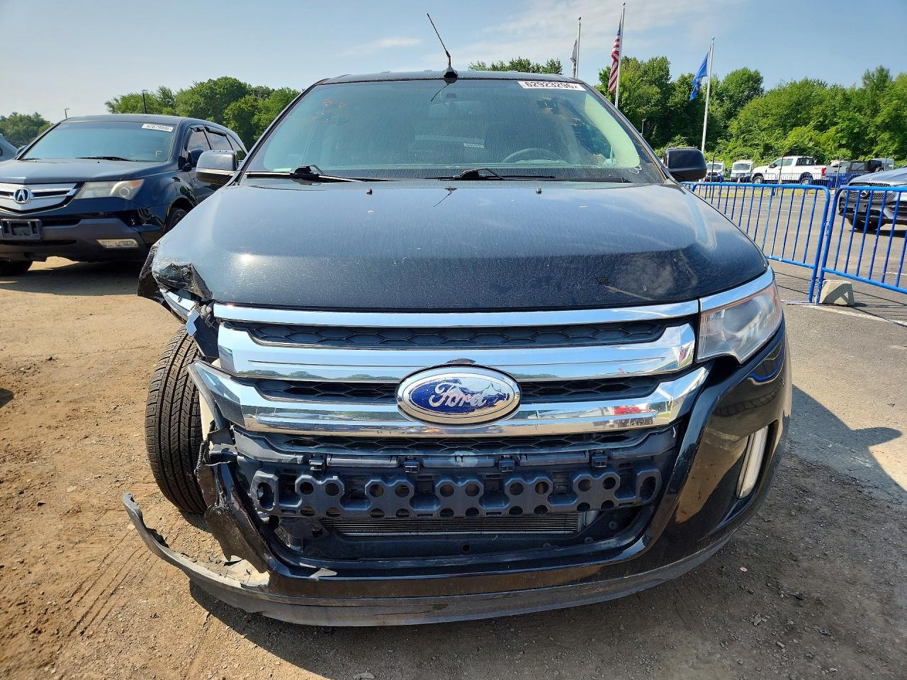2014 Ford Edge Sel Черный vin: 2FMDK4JC3EBA93559