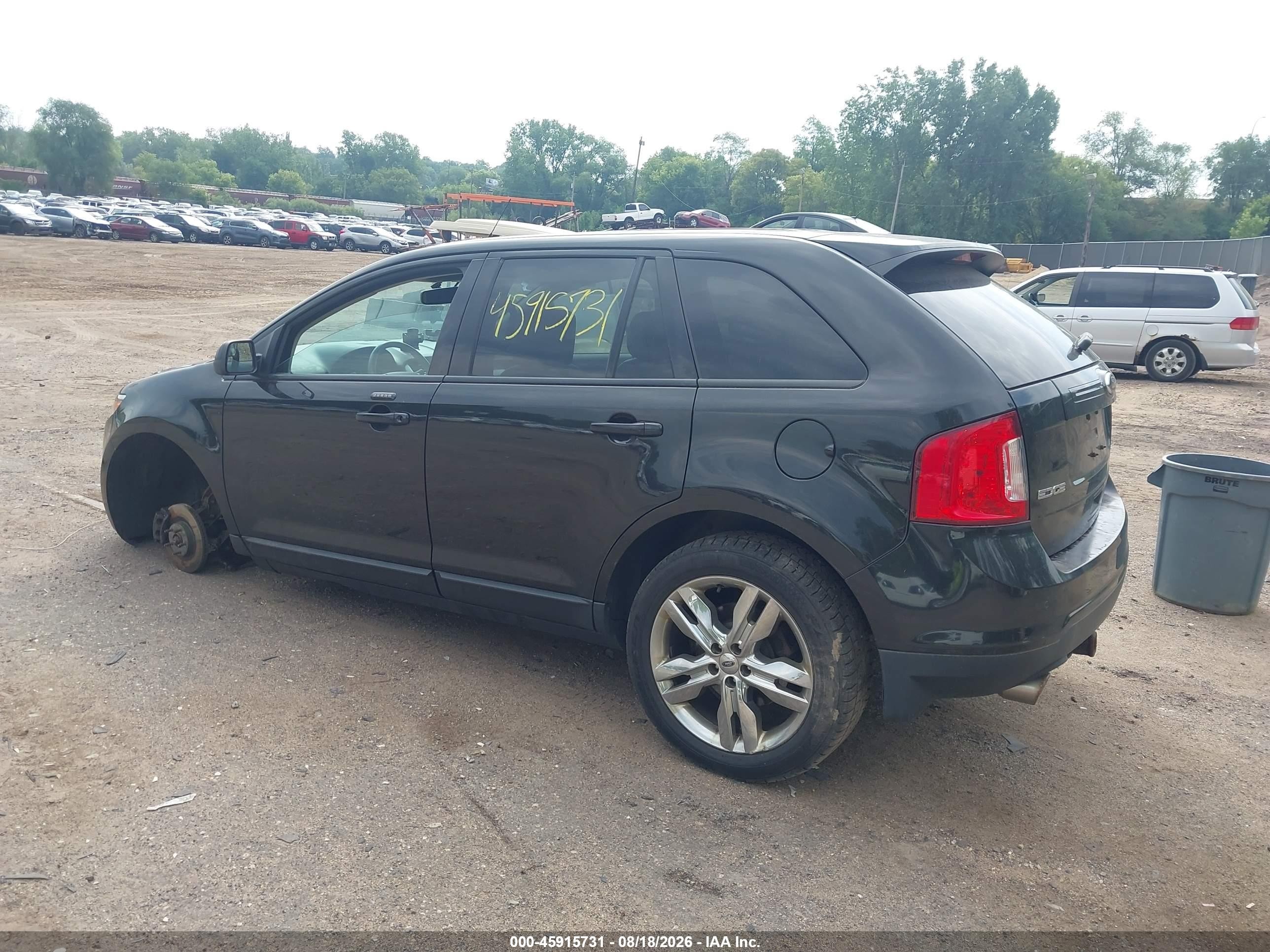 2014 Ford Edge Sel Black vin: 2FMDK4JC3EBB06469