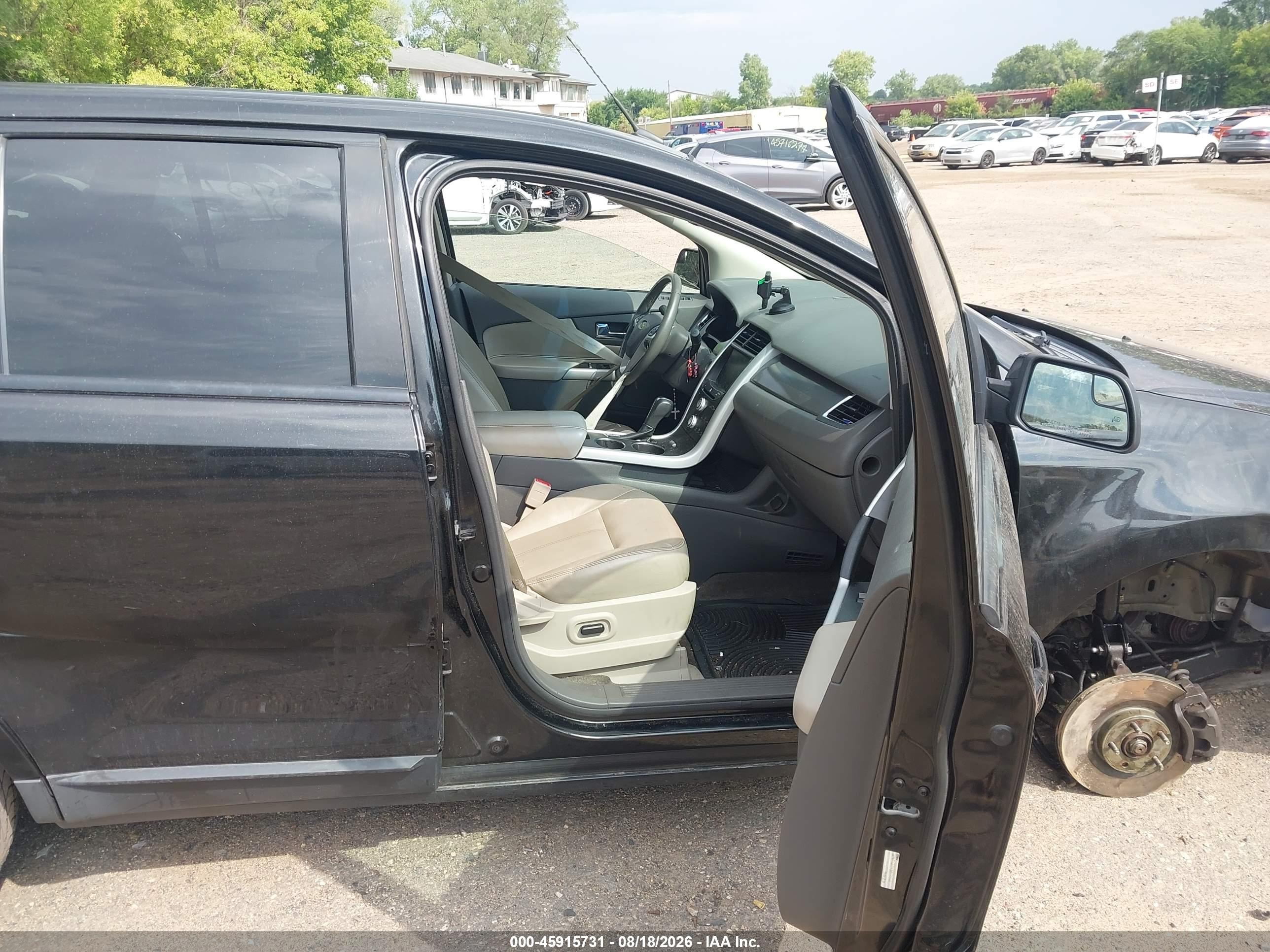 2014 Ford Edge Sel Black vin: 2FMDK4JC3EBB06469