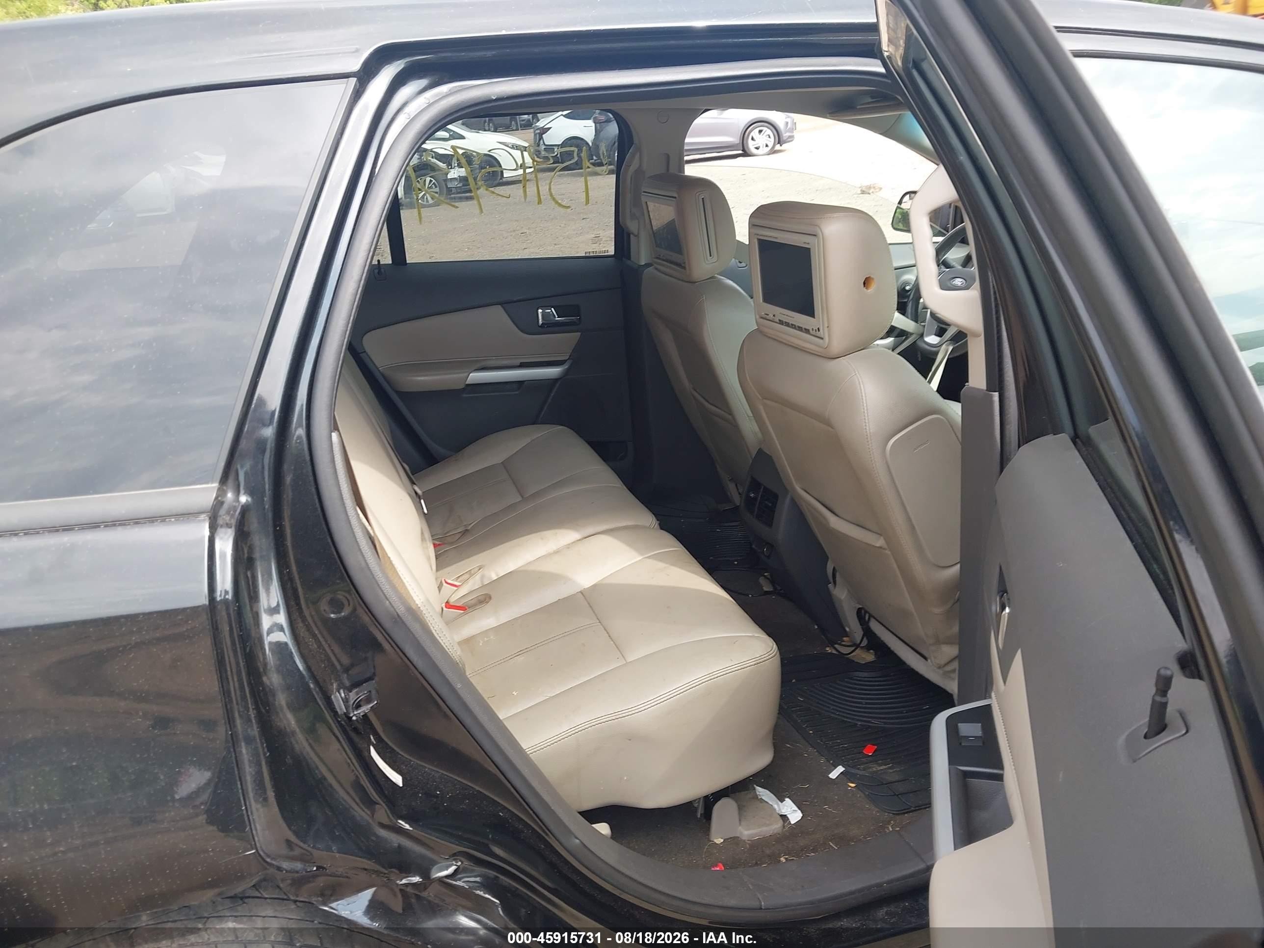 2014 Ford Edge Sel Black vin: 2FMDK4JC3EBB06469