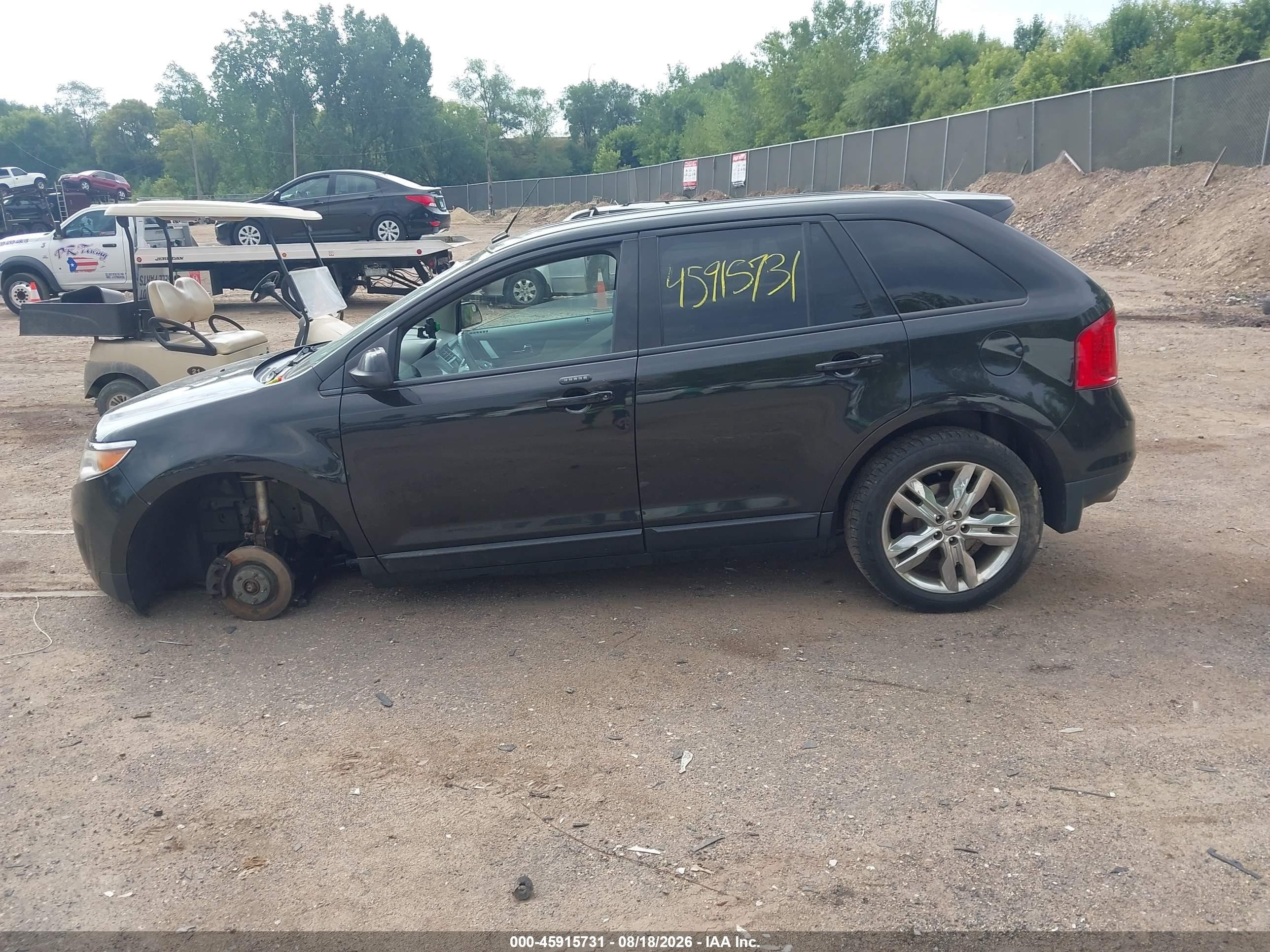 2014 Ford Edge Sel Black vin: 2FMDK4JC3EBB06469