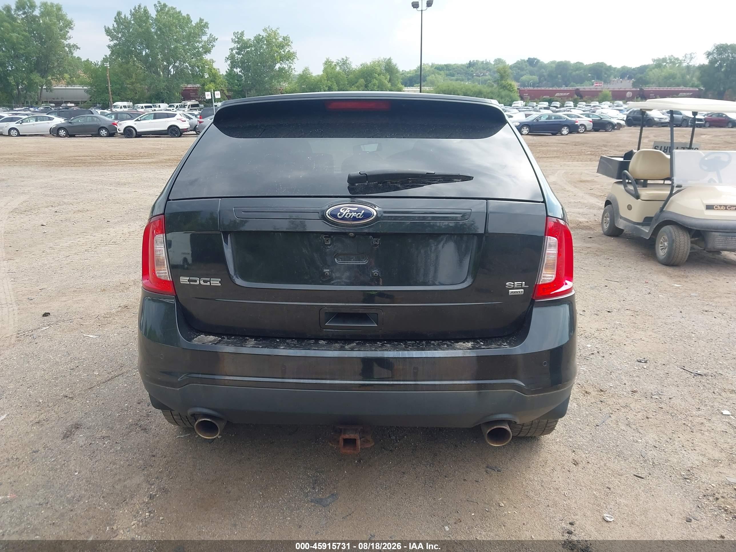 2014 Ford Edge Sel Black vin: 2FMDK4JC3EBB06469