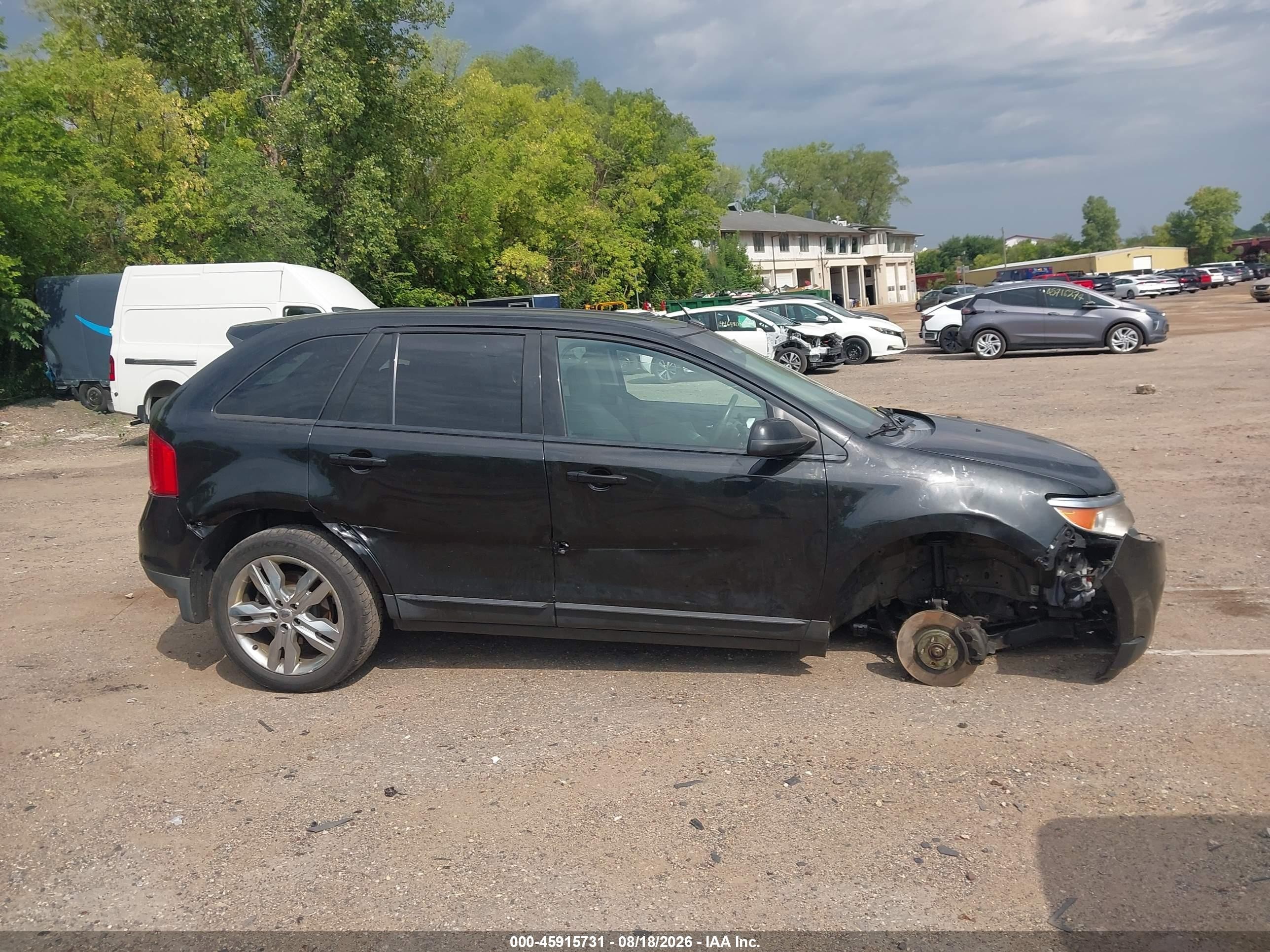 2014 Ford Edge Sel Black vin: 2FMDK4JC3EBB06469