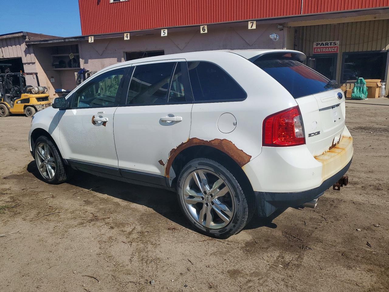 2014 Ford Edge Sel White vin: 2FMDK4JC3EBB08254