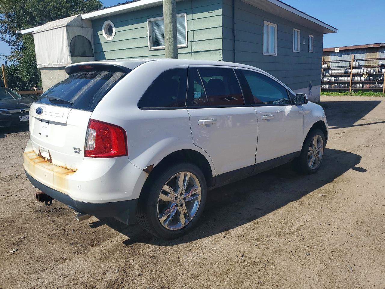 2014 Ford Edge Sel White vin: 2FMDK4JC3EBB08254