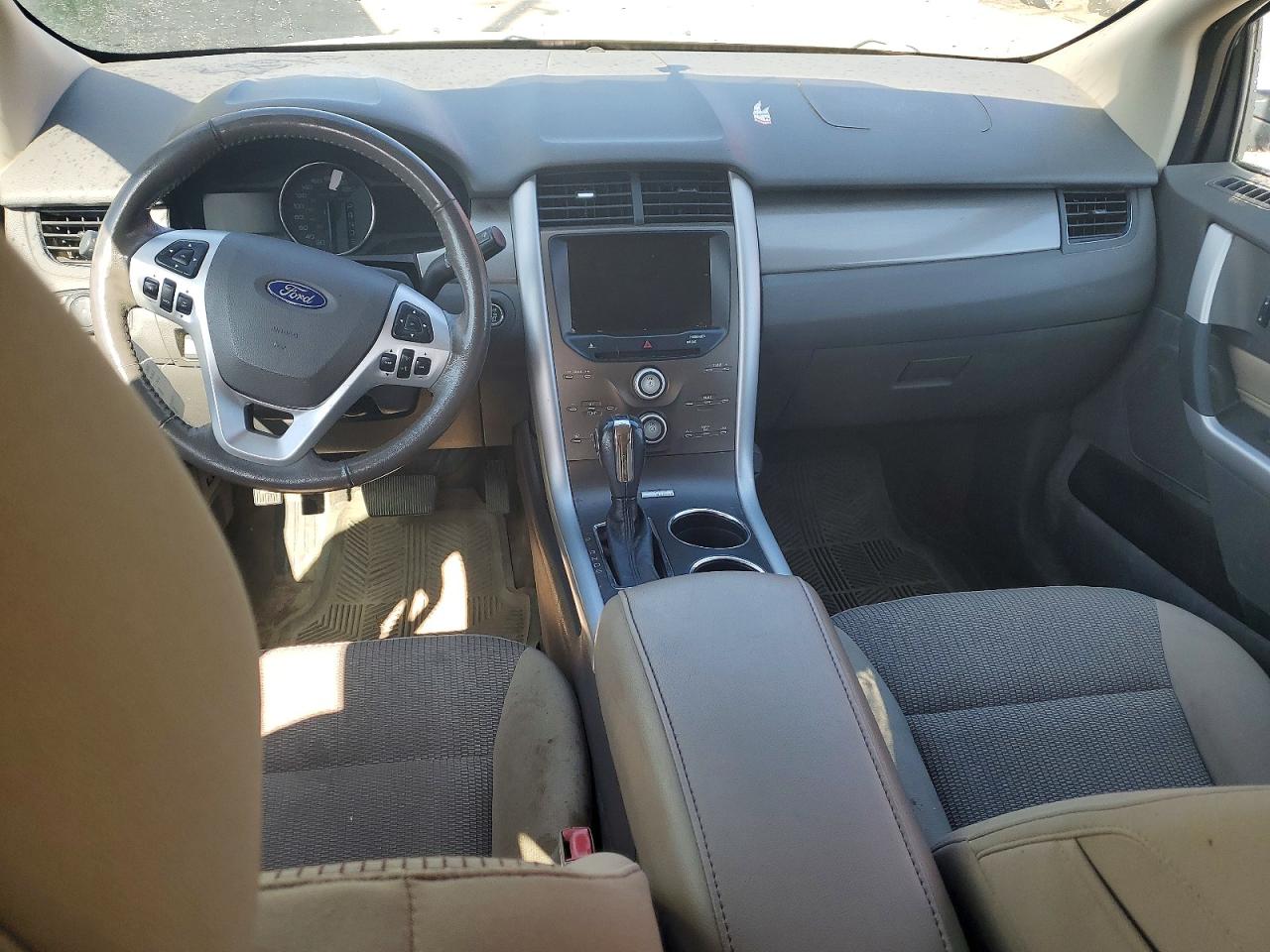 2014 Ford Edge Sel White vin: 2FMDK4JC3EBB08254