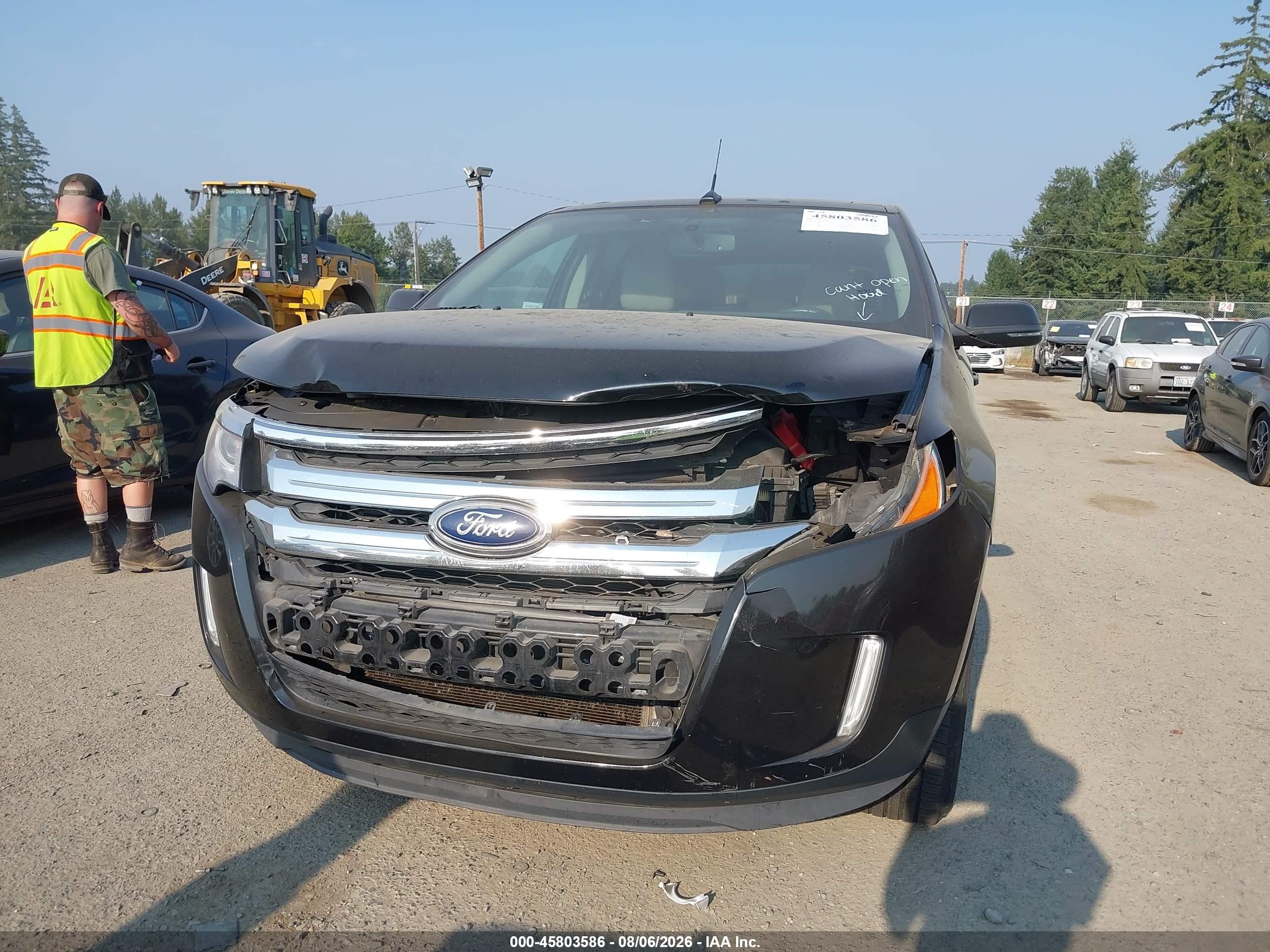 2014 Ford Edge Sel Black vin: 2FMDK4JC3EBB31369