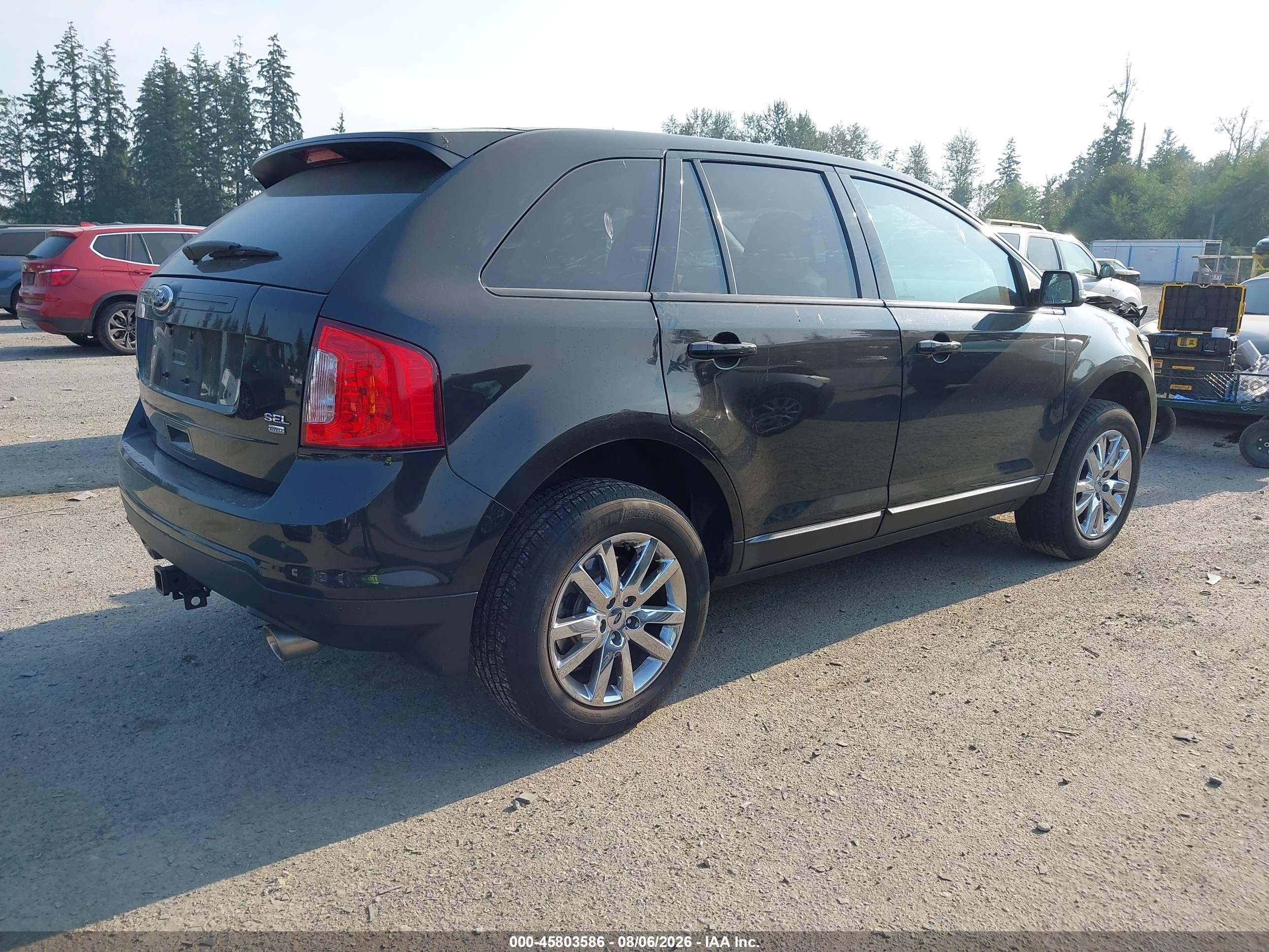 2014 Ford Edge Sel Black vin: 2FMDK4JC3EBB31369