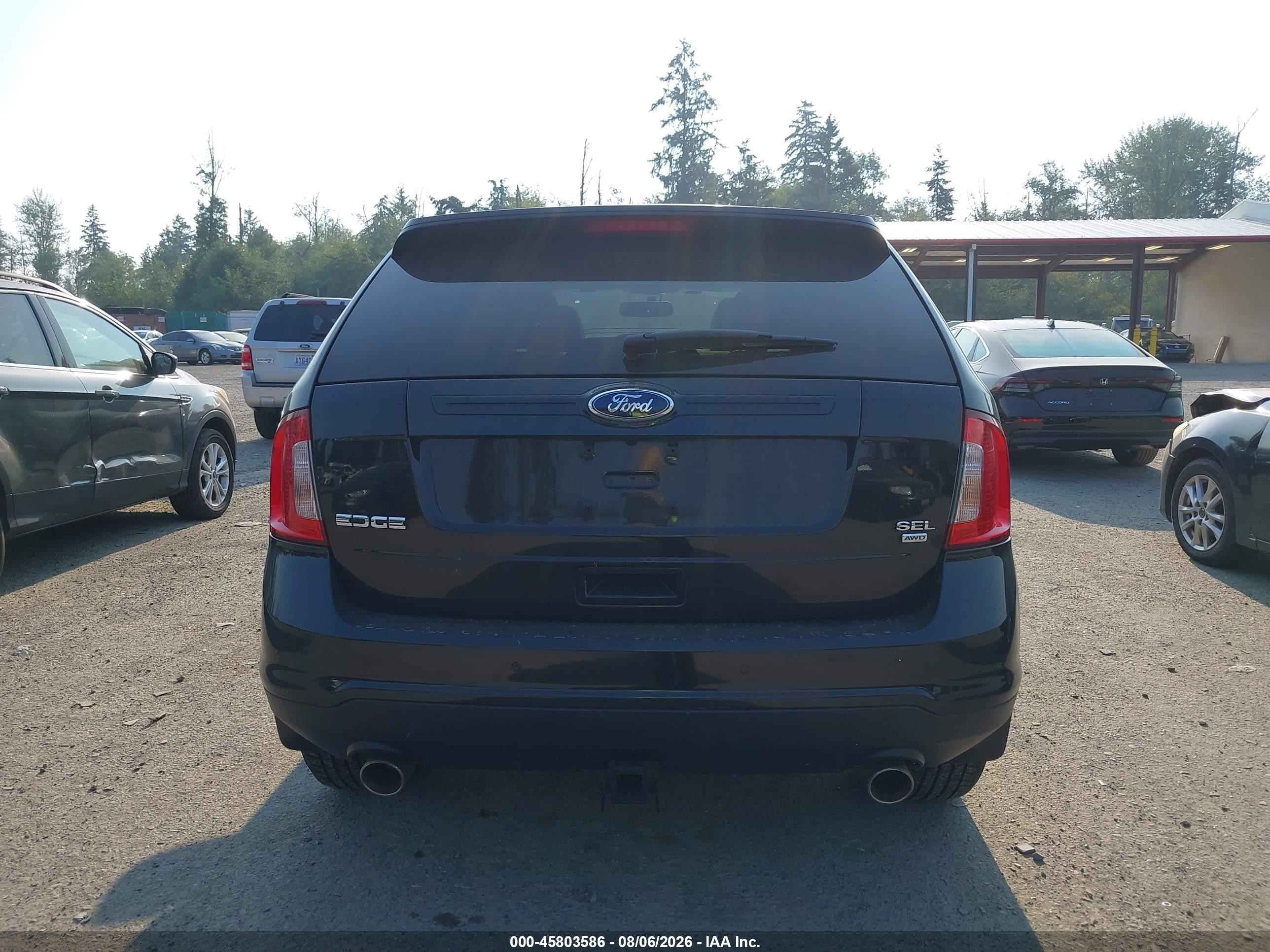 2014 Ford Edge Sel Black vin: 2FMDK4JC3EBB31369