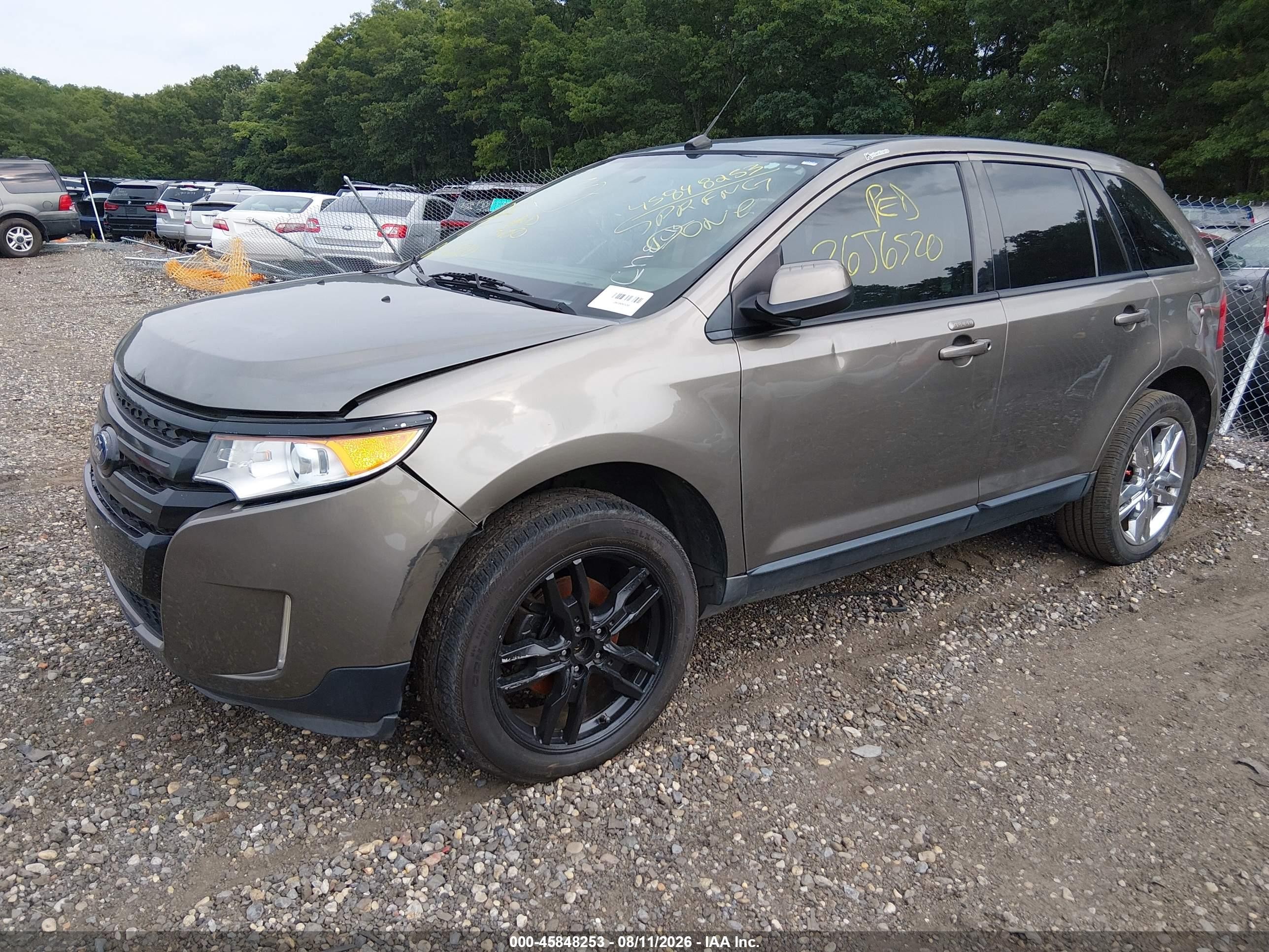 2014 Ford Edge Sel Золотой vin: 2FMDK4JC3EBB33543