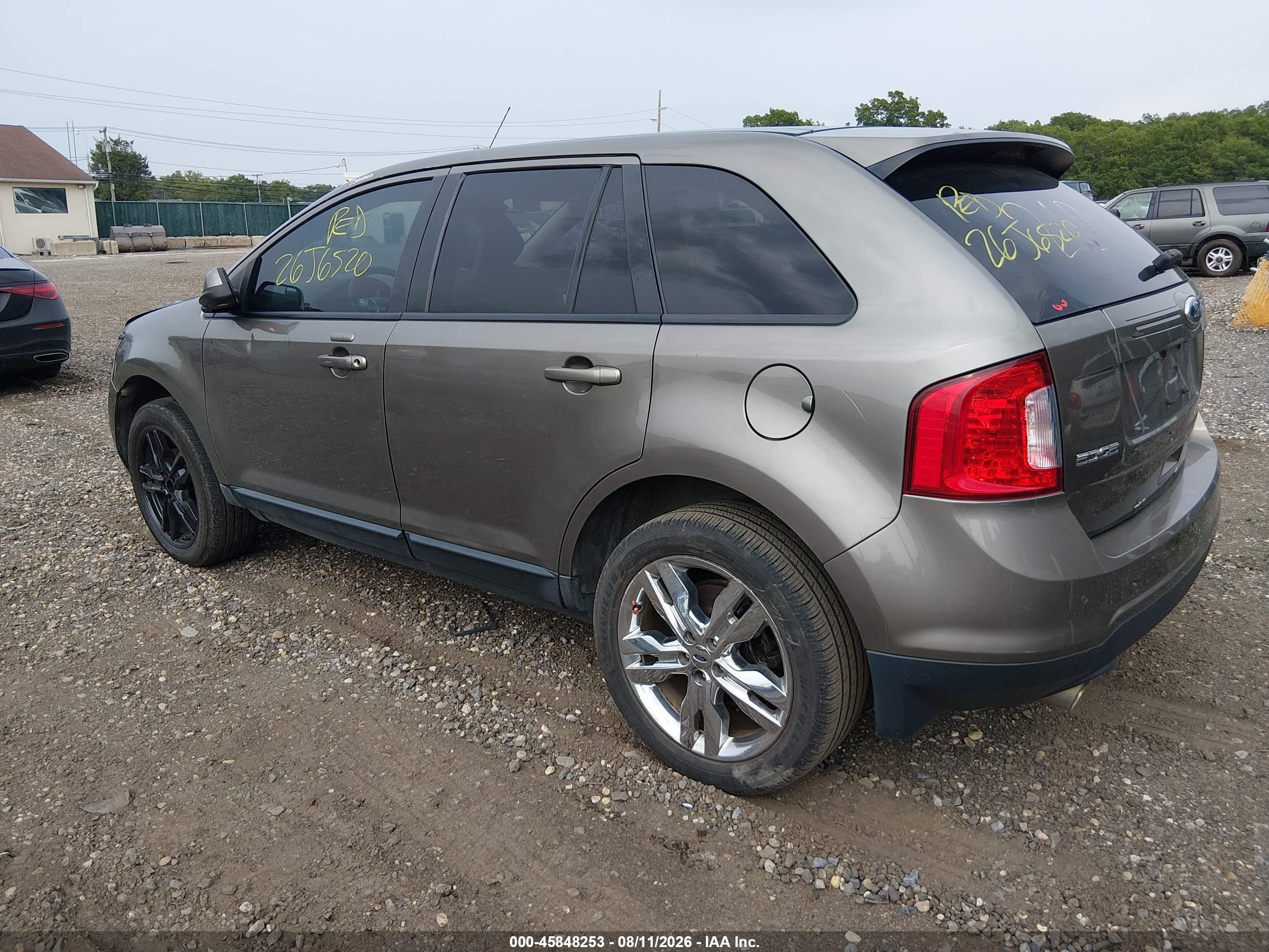 2014 Ford Edge Sel Золотой vin: 2FMDK4JC3EBB33543