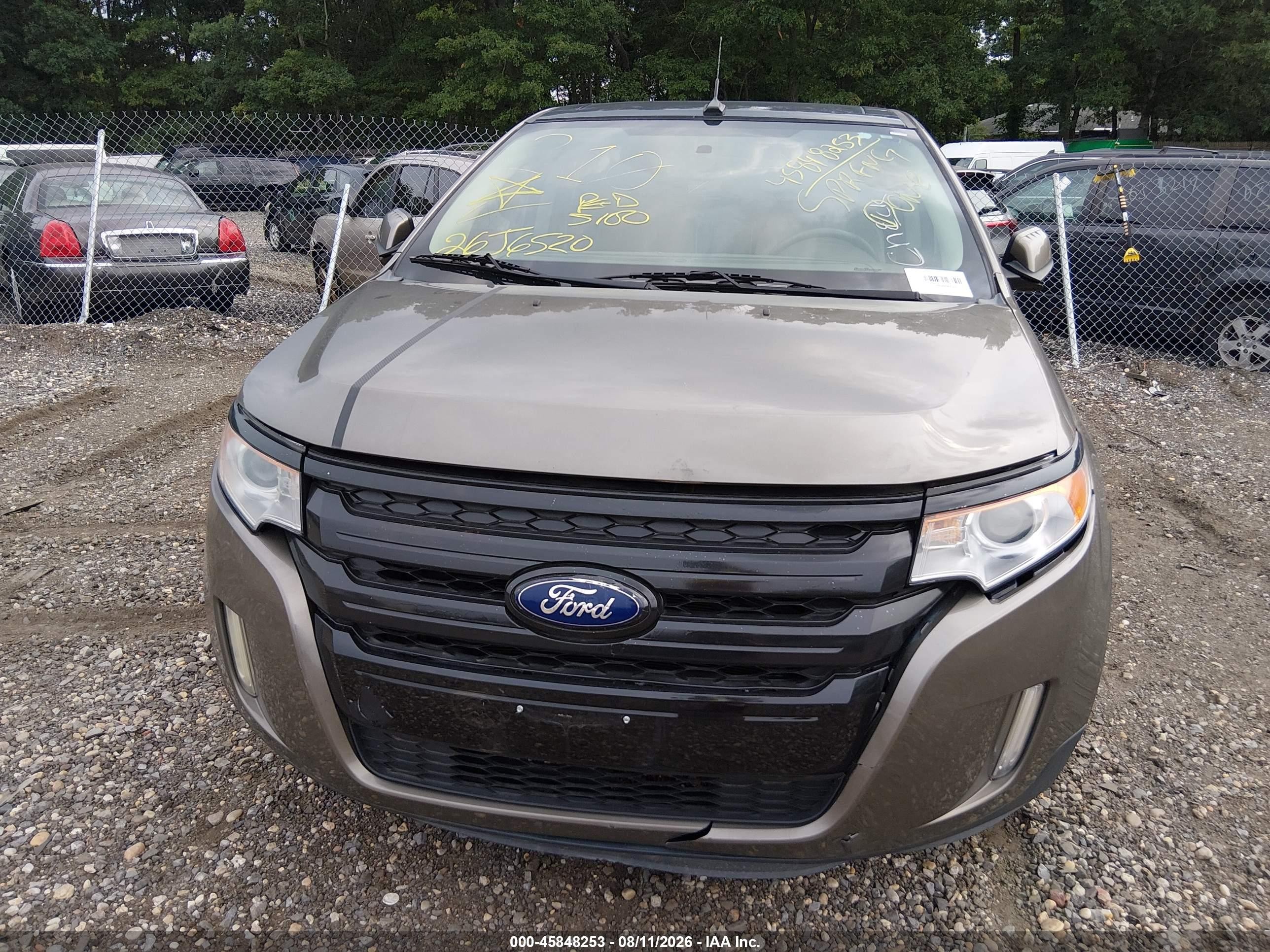 2014 Ford Edge Sel Золотой vin: 2FMDK4JC3EBB33543