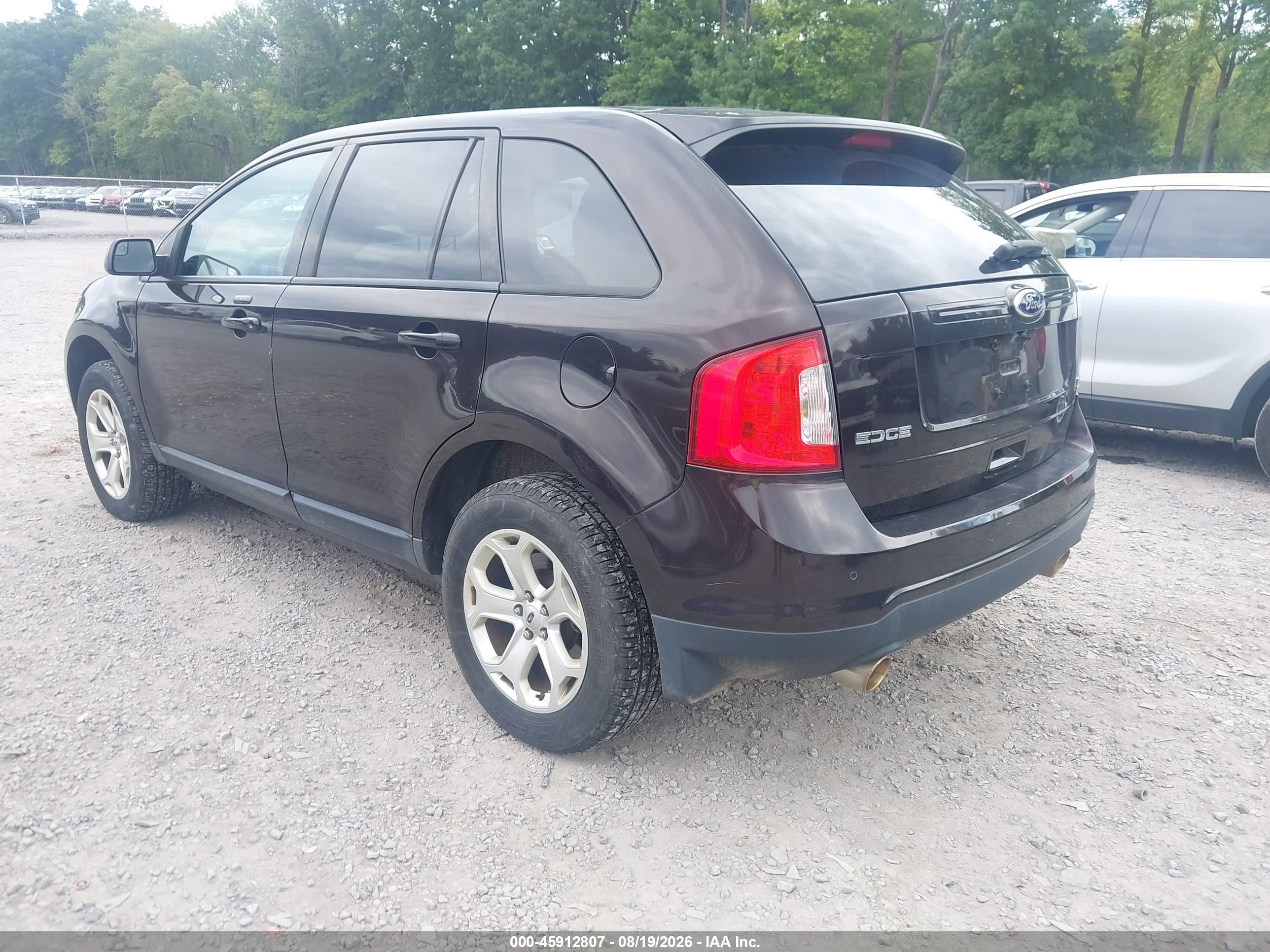 2014 Ford Edge Sel Black vin: 2FMDK4JC3EBB34143