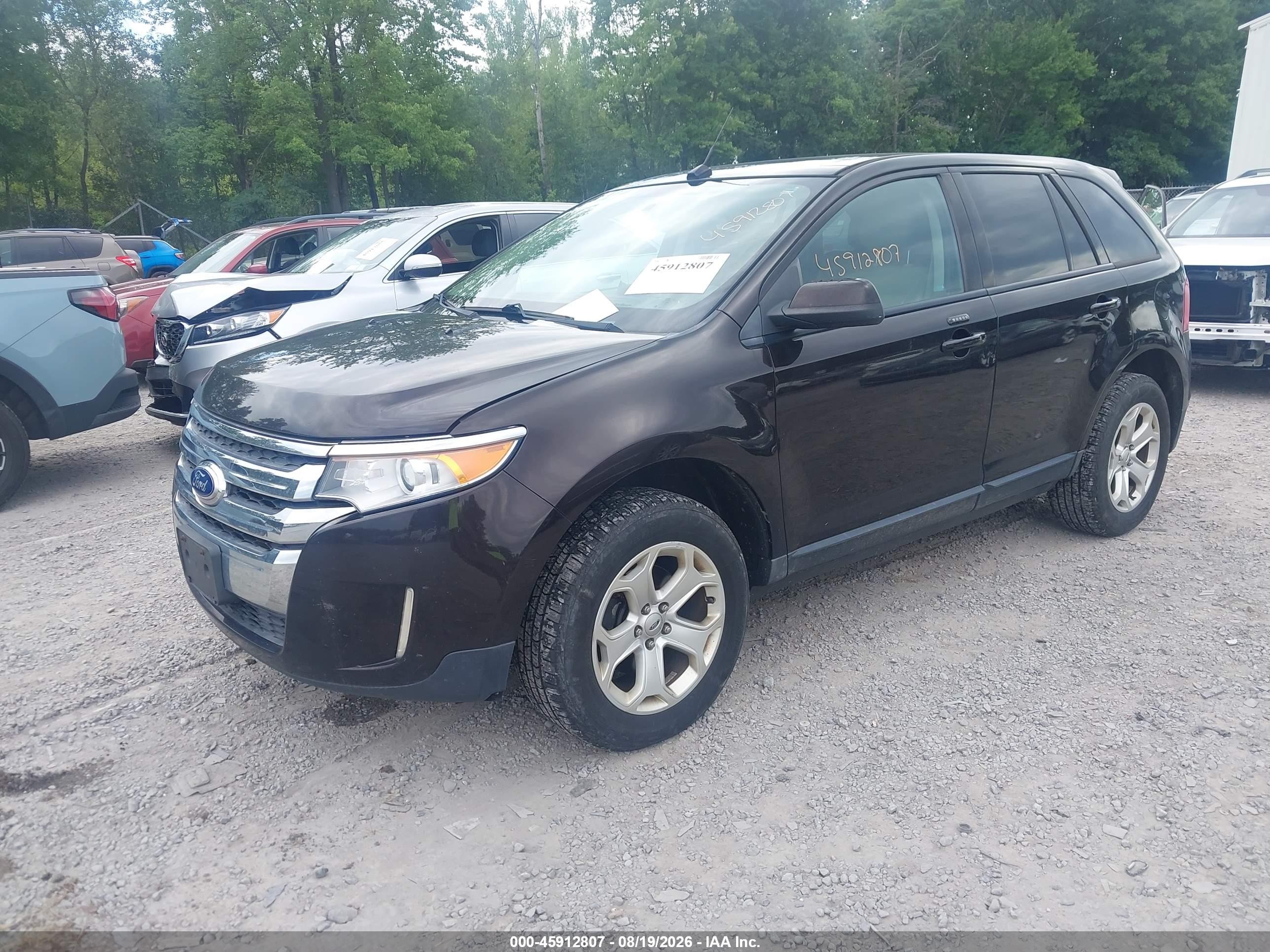 2014 Ford Edge Sel Black vin: 2FMDK4JC3EBB34143