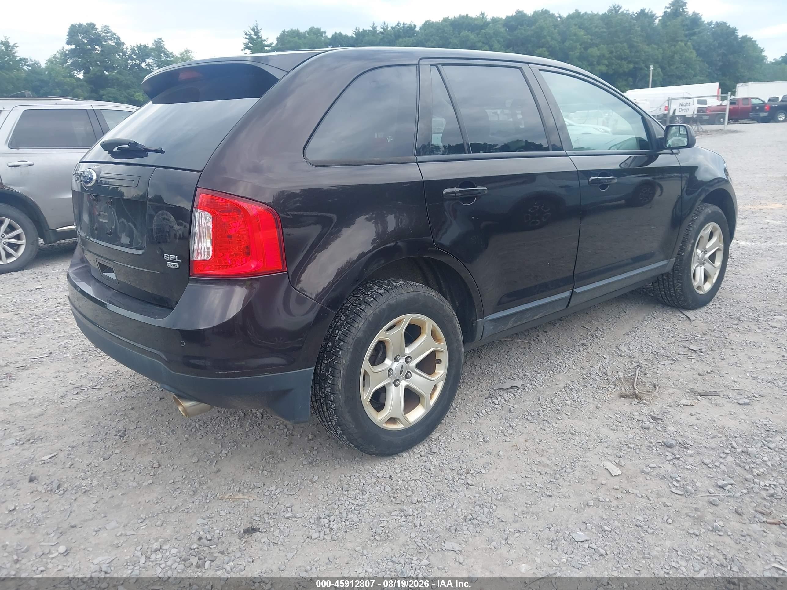 2014 Ford Edge Sel Black vin: 2FMDK4JC3EBB34143