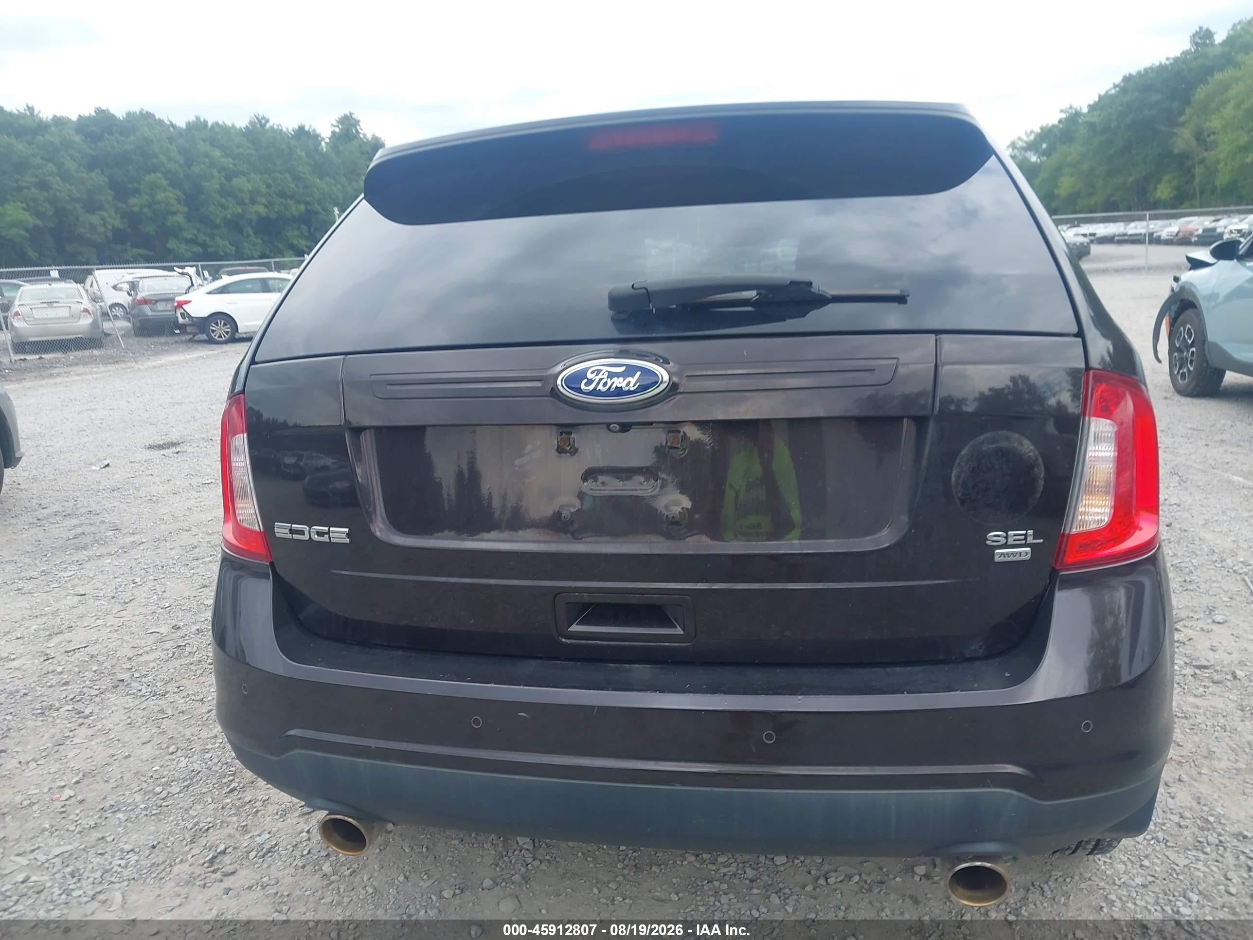 2014 Ford Edge Sel Black vin: 2FMDK4JC3EBB34143