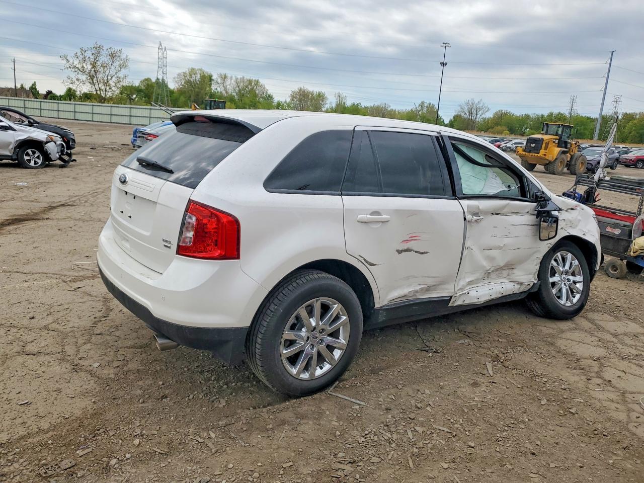2014 Ford Edge Sel Белый vin: 2FMDK4JC3EBB63058