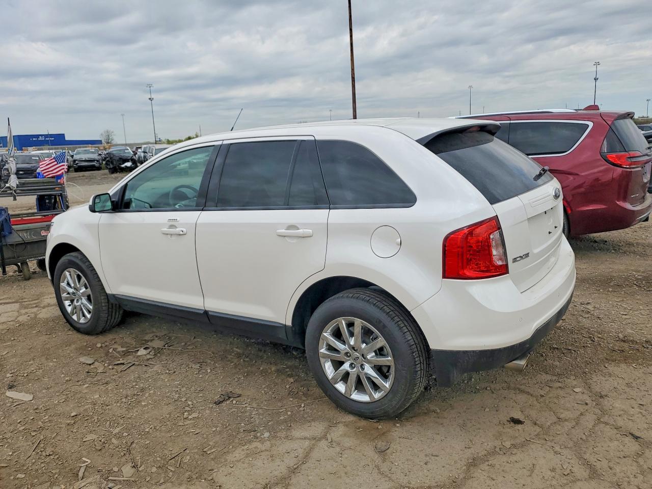 2014 Ford Edge Sel Белый vin: 2FMDK4JC3EBB63058