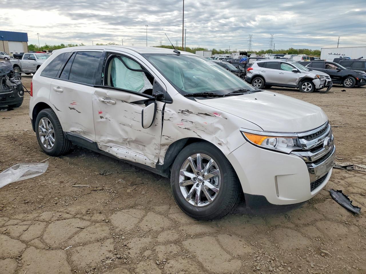 2014 Ford Edge Sel Белый vin: 2FMDK4JC3EBB63058