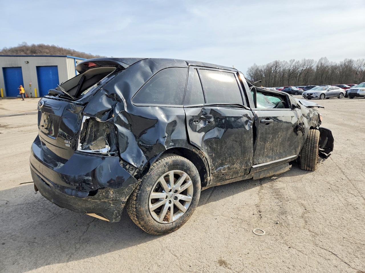 2014 Ford Edge Sel Черный vin: 2FMDK4JC3EBB73783