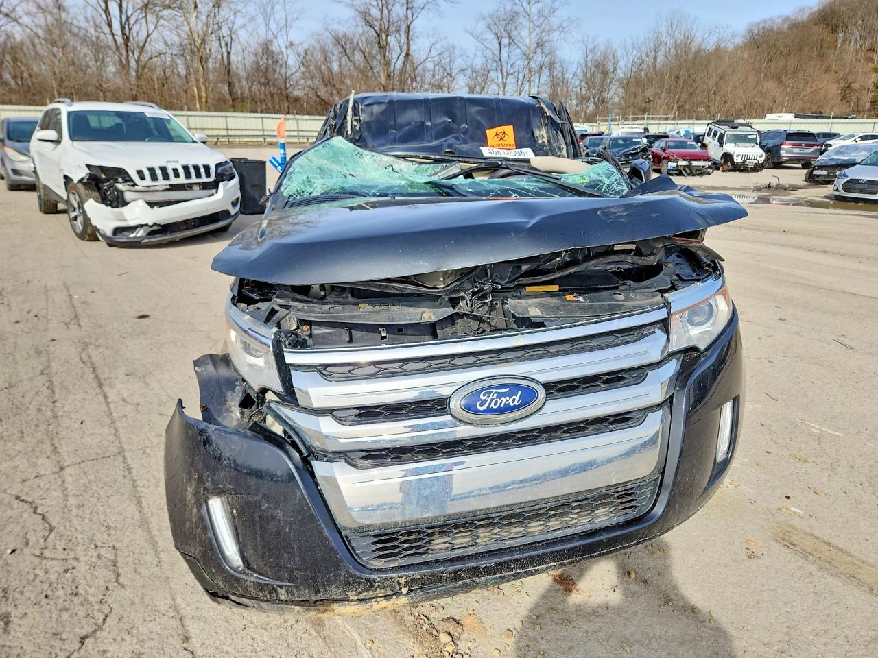 2014 Ford Edge Sel Черный vin: 2FMDK4JC3EBB73783