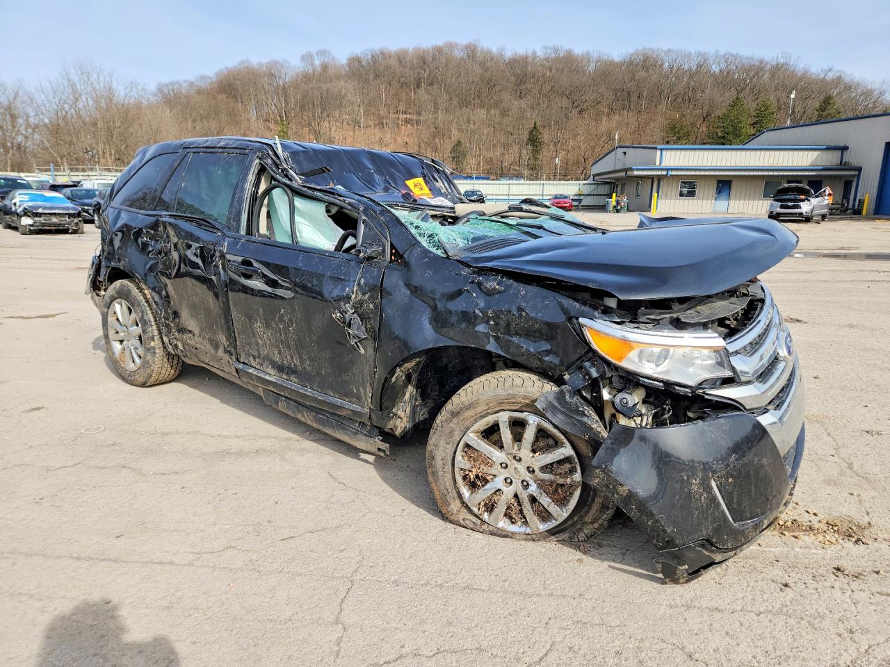 2014 Ford Edge Sel Черный vin: 2FMDK4JC3EBB73783
