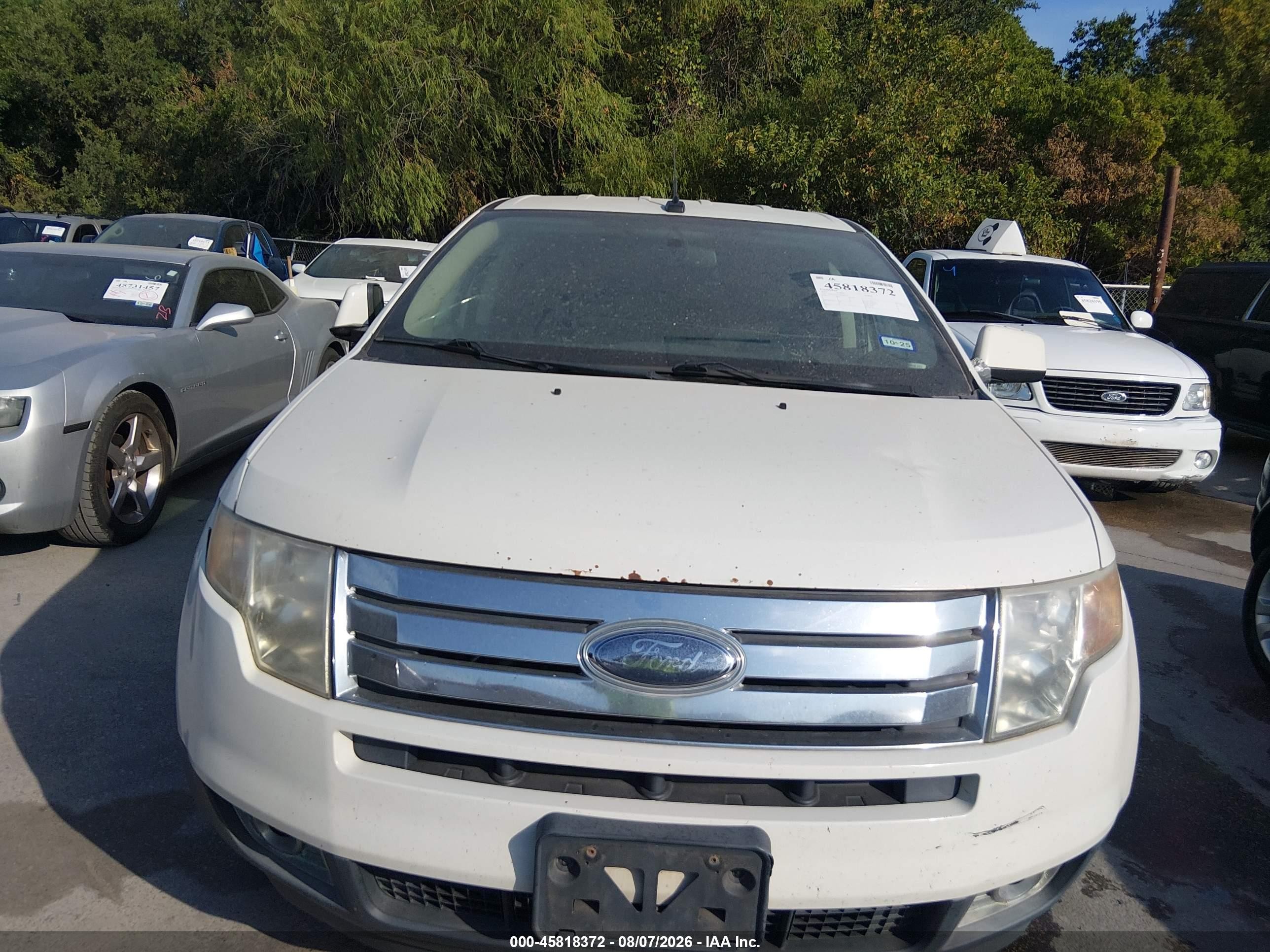 2010 Ford Edge Sel Белый vin: 2FMDK4JC4ABA40573