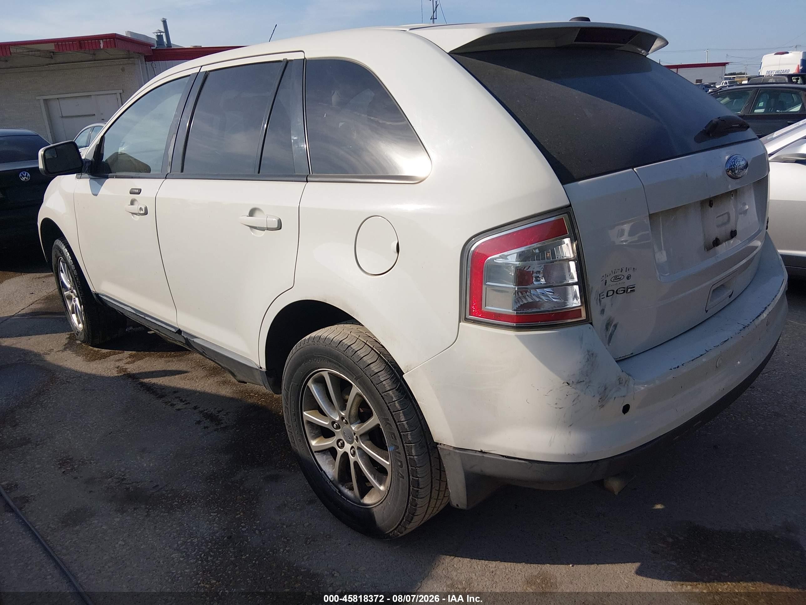 2010 Ford Edge Sel Белый vin: 2FMDK4JC4ABA40573