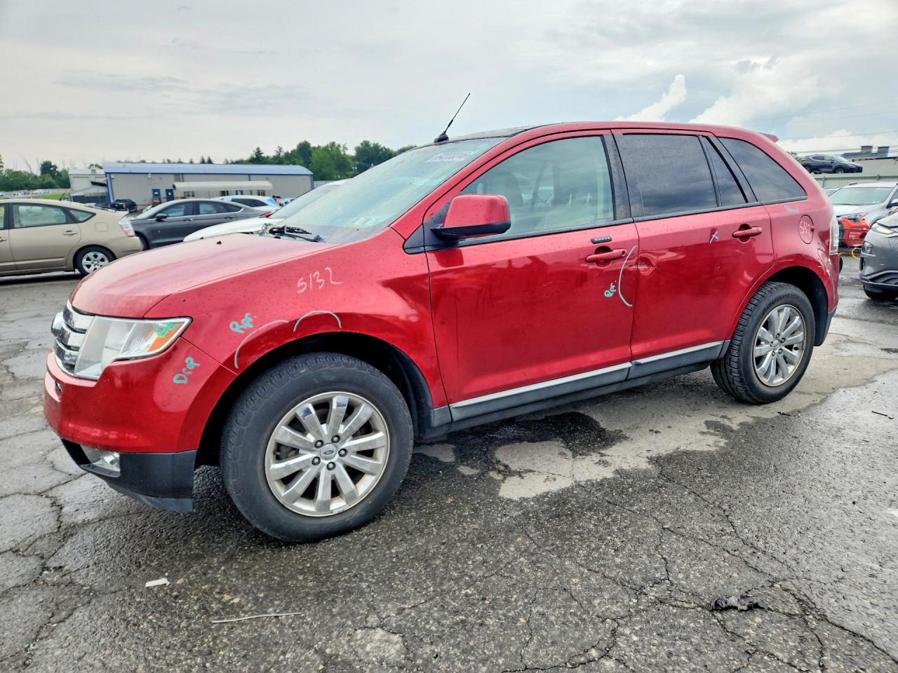 2010 Ford Edge Sel Red vin: 2FMDK4JC4ABB71261