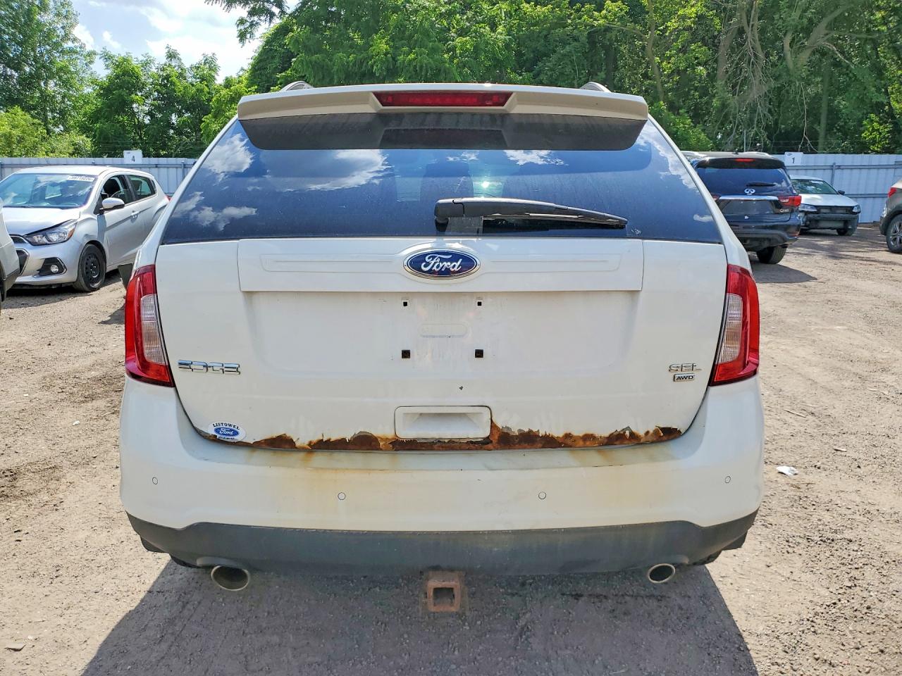 2011 Ford Edge Sel White vin: 2FMDK4JC4BBA13827