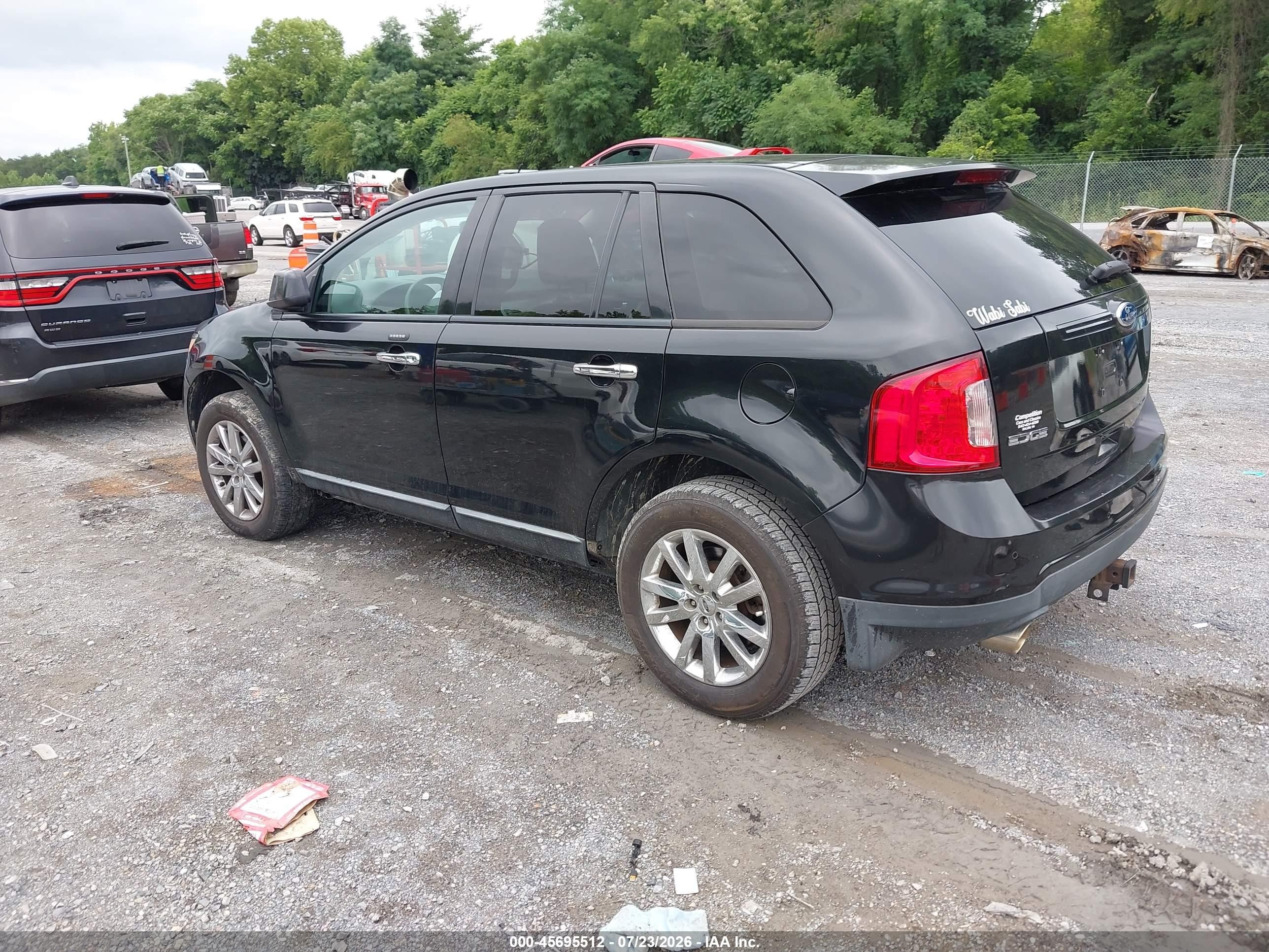 2011 Ford Edge Sel Black vin: 2FMDK4JC4BBA14900