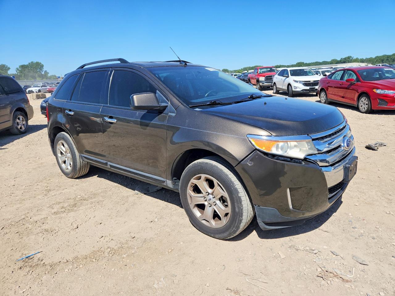 2011 Ford Edge Sel Brown vin: 2FMDK4JC4BBA66348
