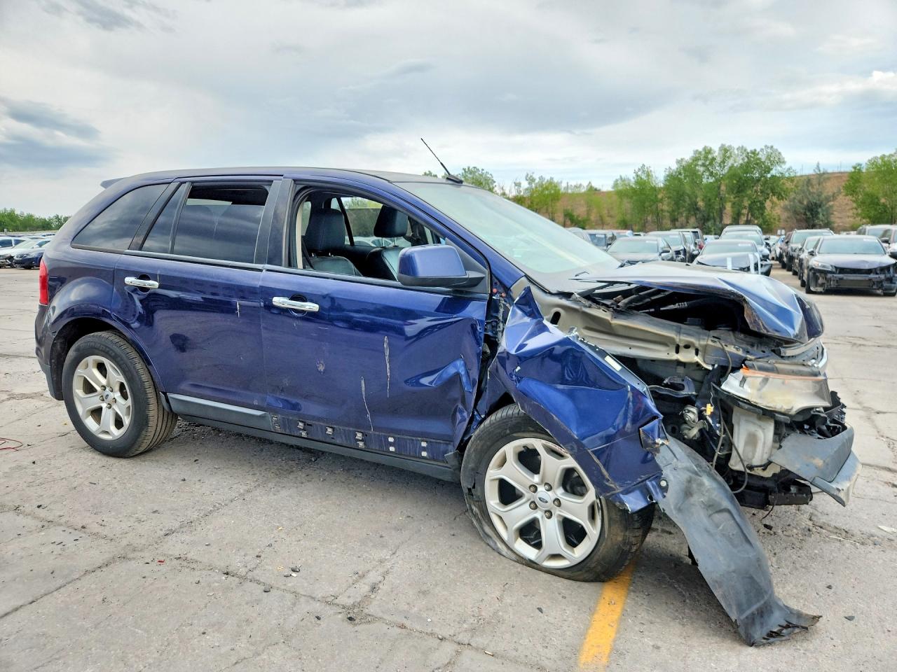 2011 Ford Edge Sel Blue vin: 2FMDK4JC4BBA75759