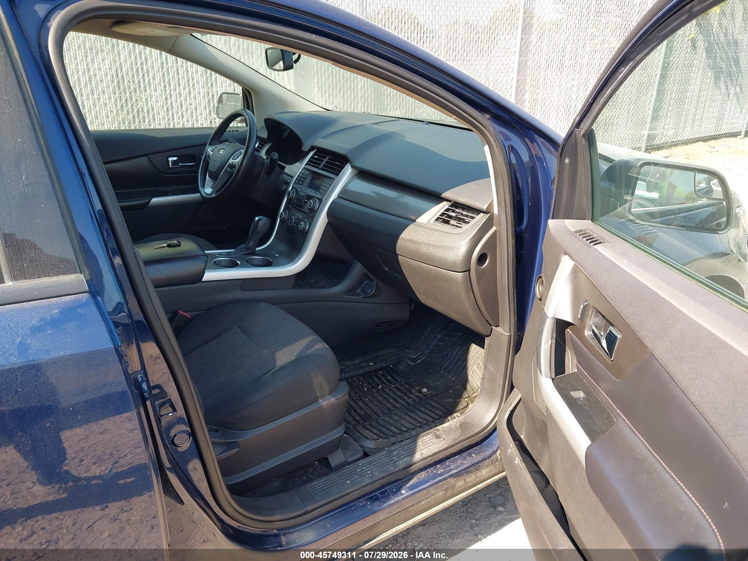 2012 Ford Edge Sel Синий vin: 2FMDK4JC4CBA30726