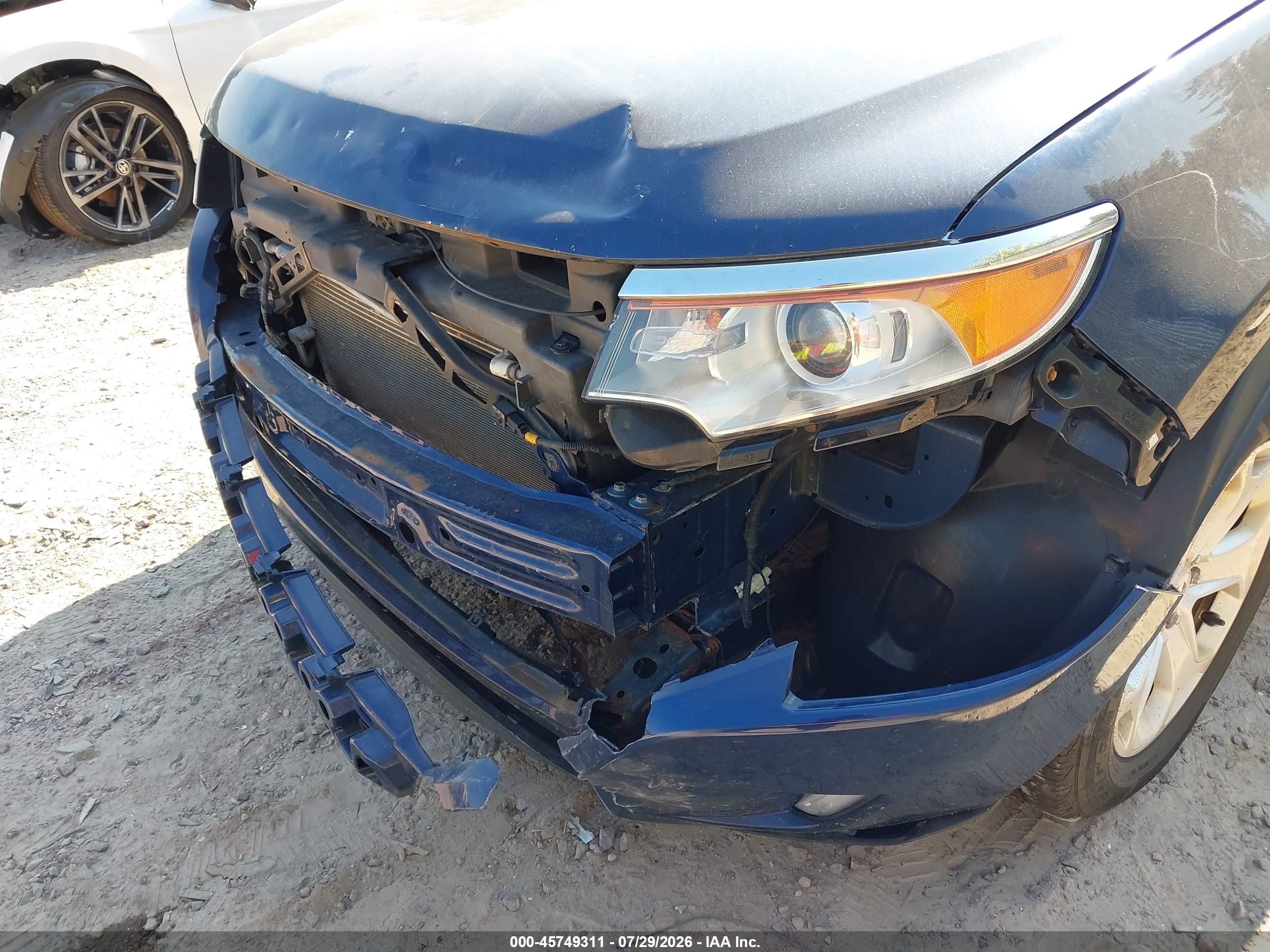 2012 Ford Edge Sel Синий vin: 2FMDK4JC4CBA30726