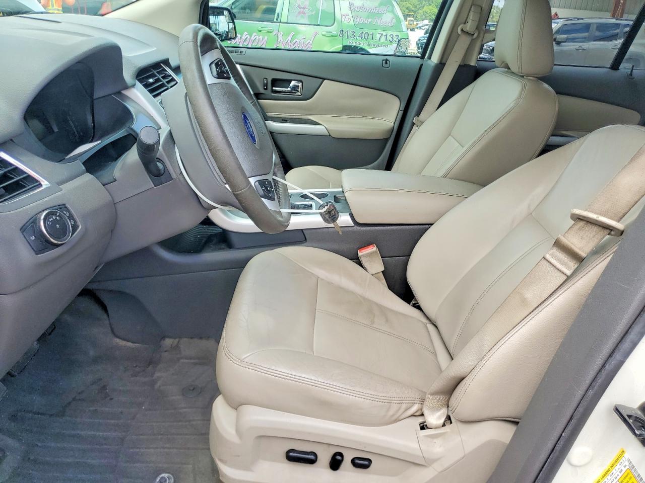 2012 Ford Edge Sel White vin: 2FMDK4JC4CBA44660