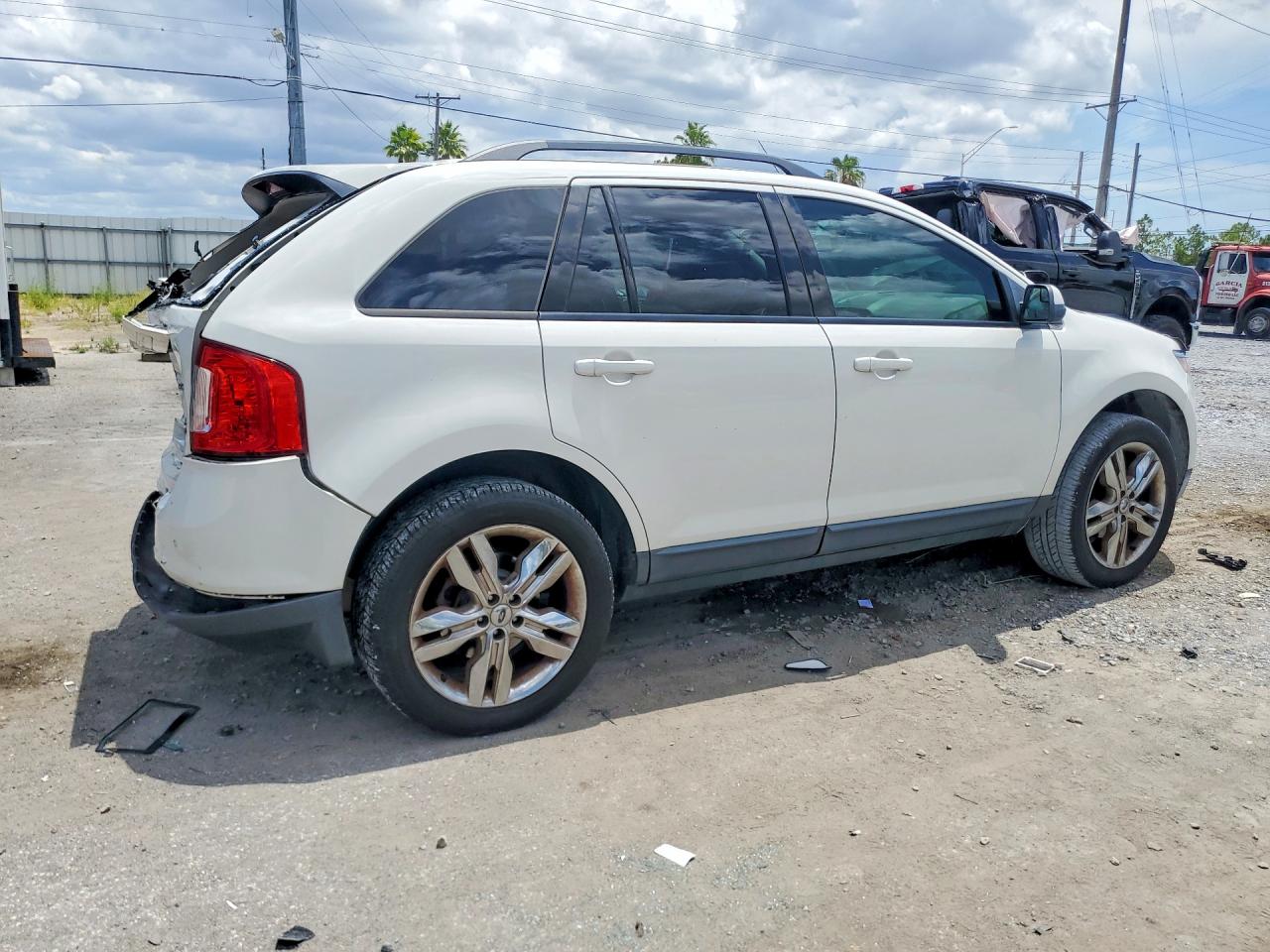 2012 Ford Edge Sel White vin: 2FMDK4JC4CBA44660