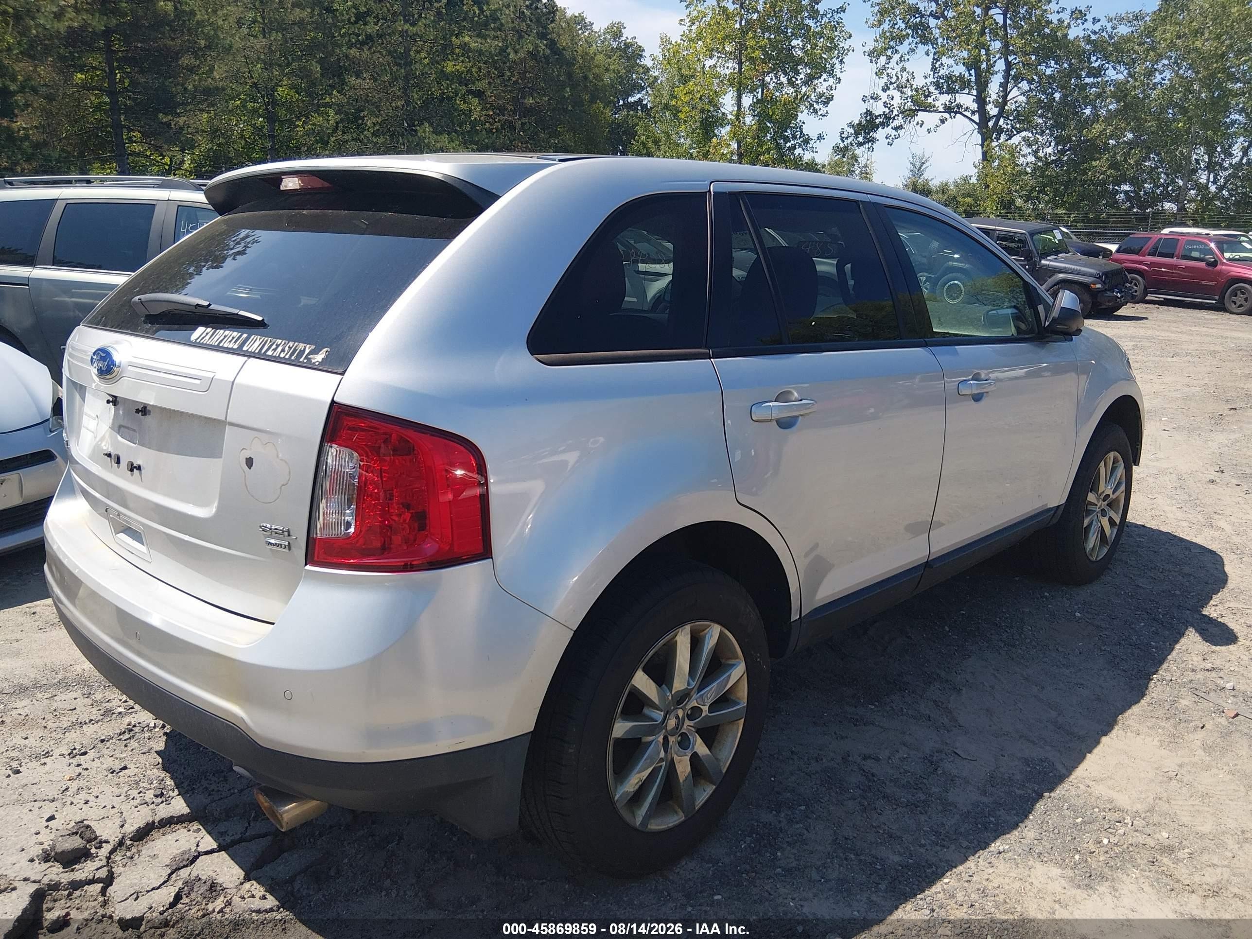 2012 Ford Edge Sel Silver vin: 2FMDK4JC4CBA76279