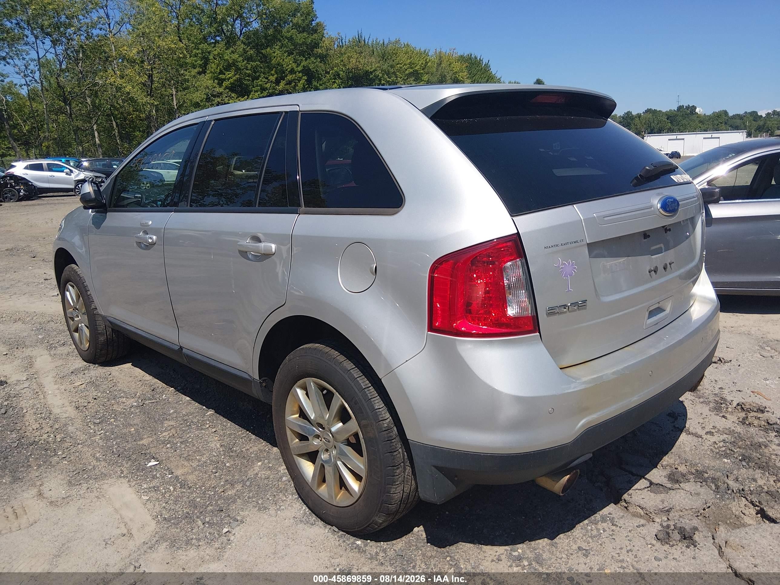 2012 Ford Edge Sel Silver vin: 2FMDK4JC4CBA76279