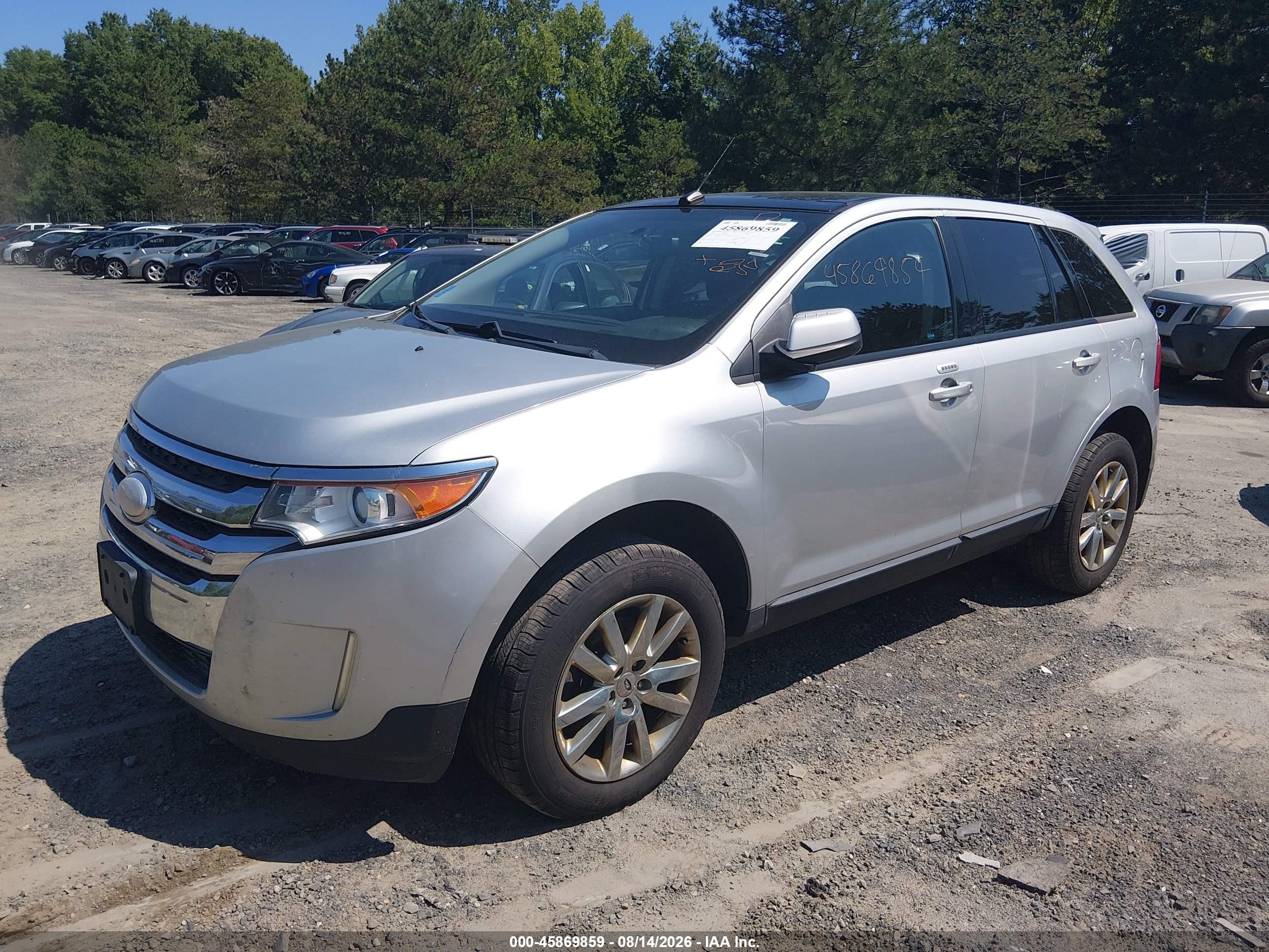 2012 Ford Edge Sel Silver vin: 2FMDK4JC4CBA76279