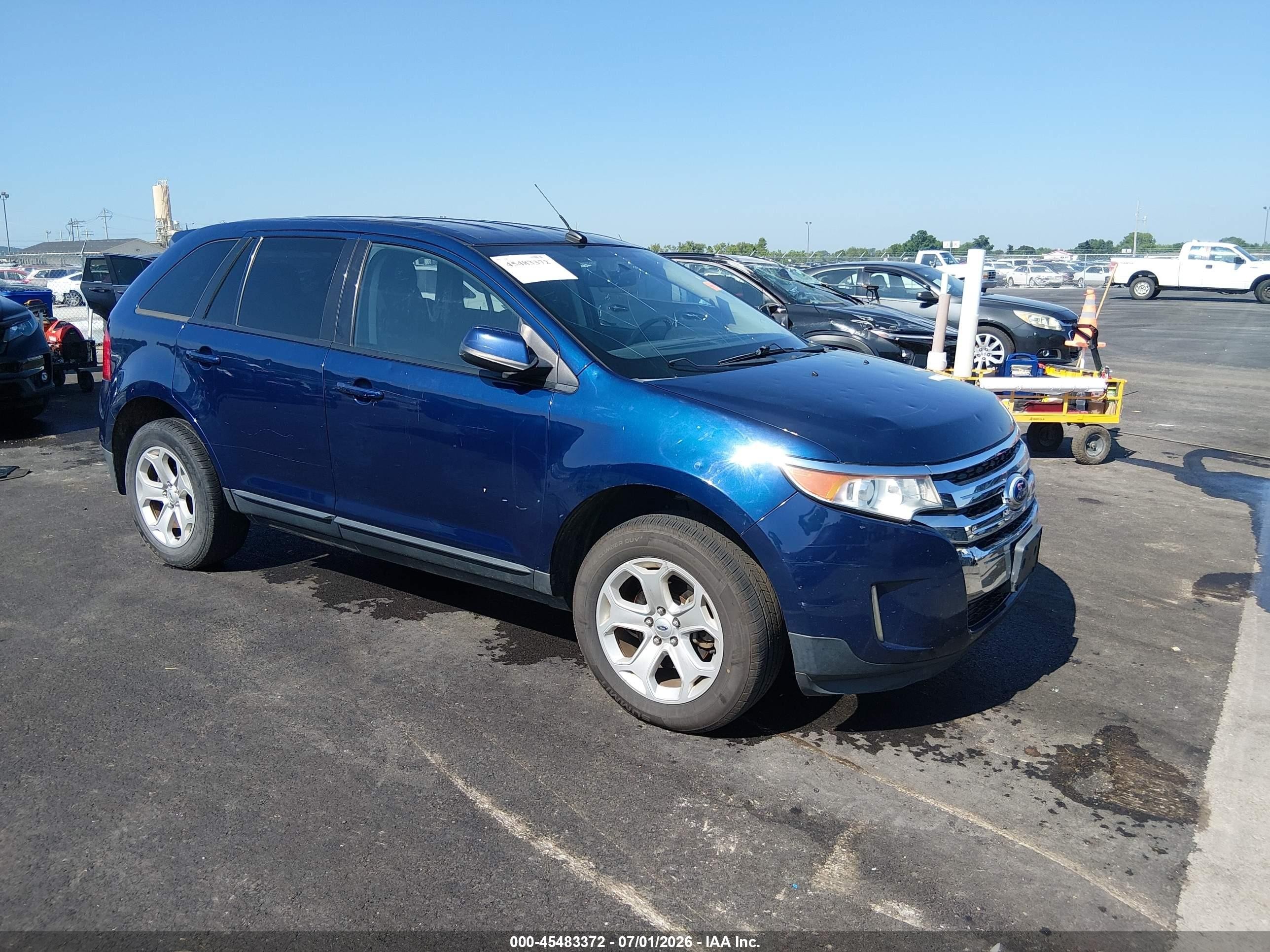 2012 Ford Edge Sel Blue vin: 2FMDK4JC4CBA93745