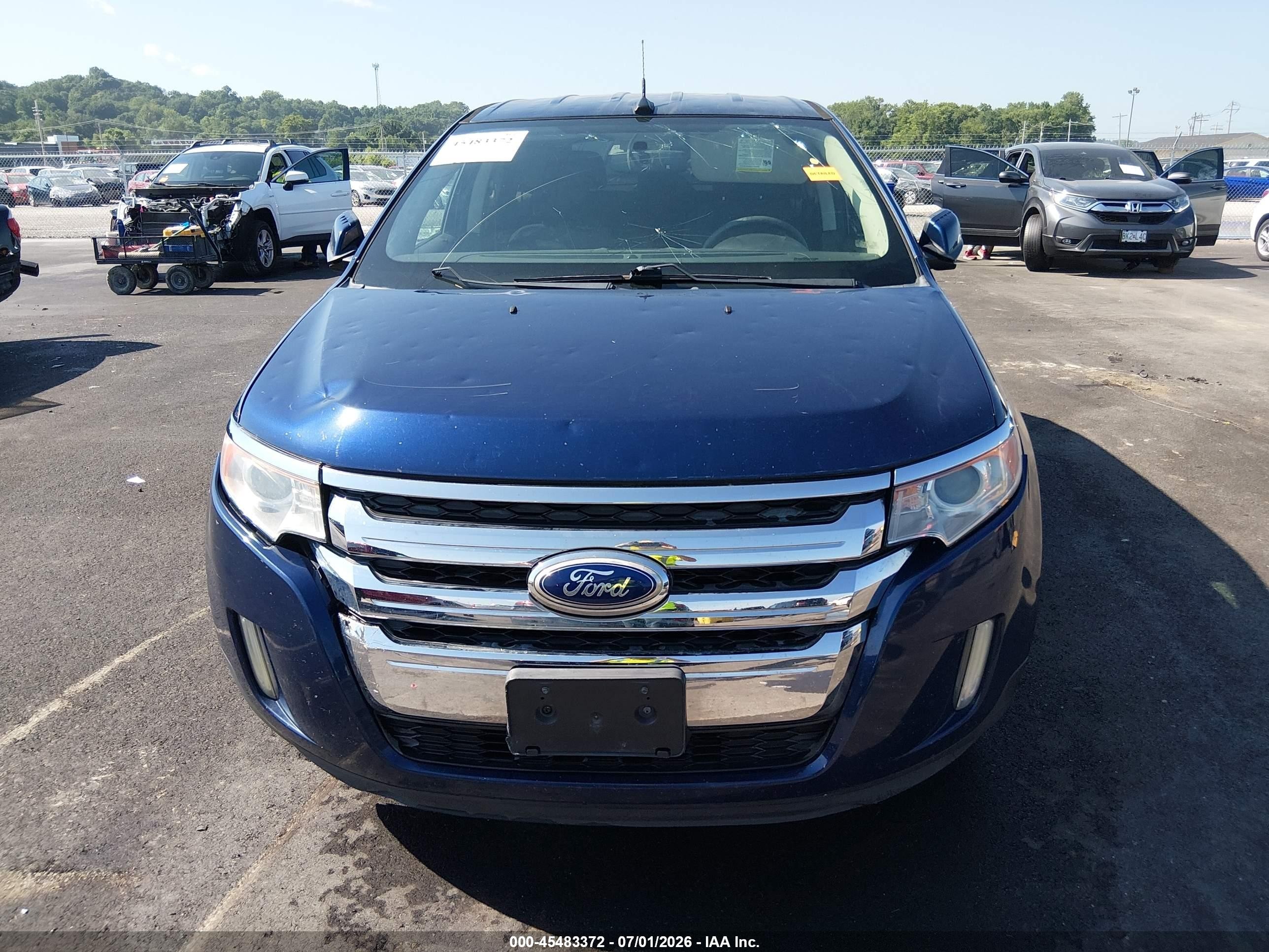 2012 Ford Edge Sel Синий vin: 2FMDK4JC4CBA93745