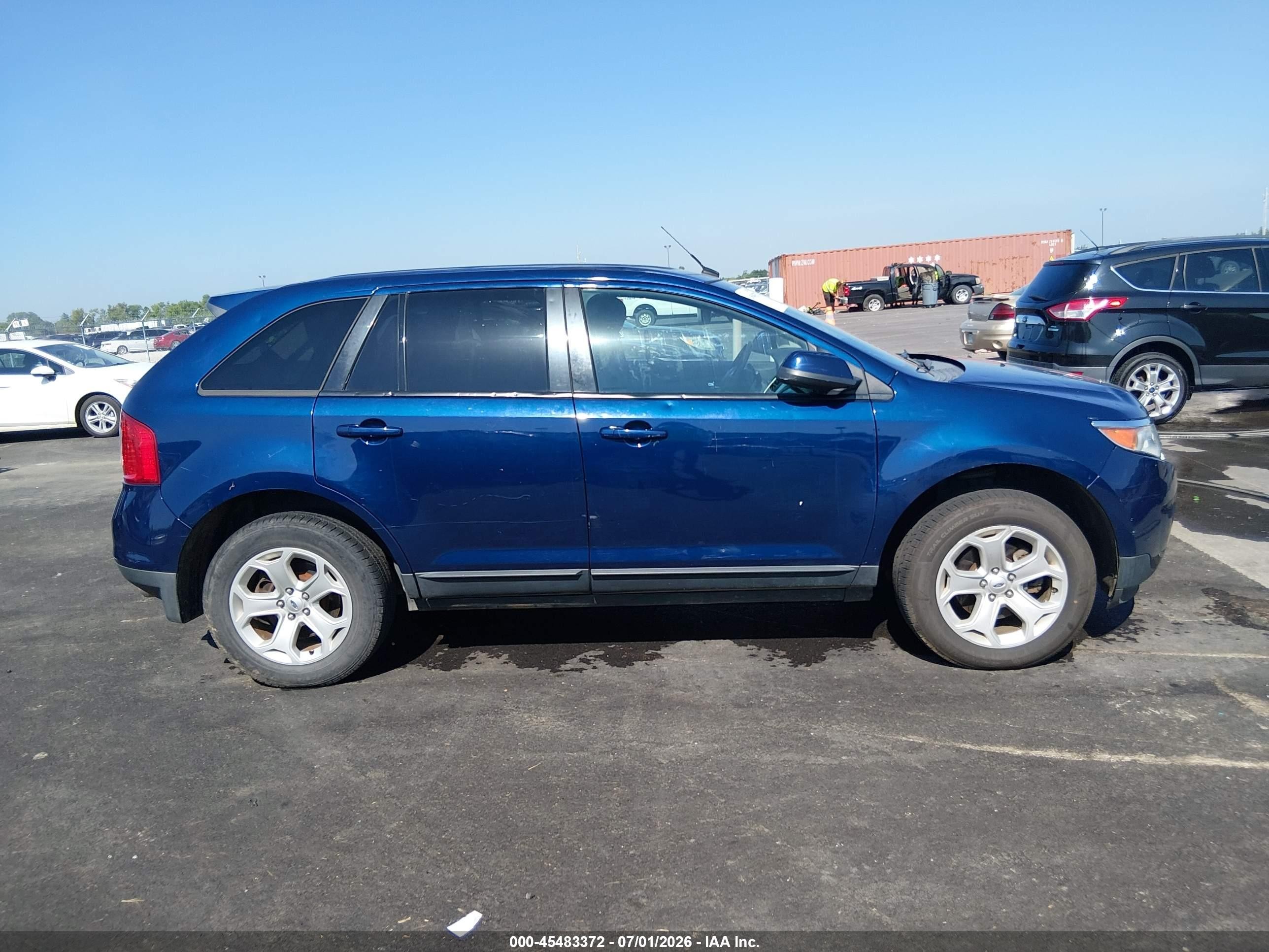 2012 Ford Edge Sel Синий vin: 2FMDK4JC4CBA93745
