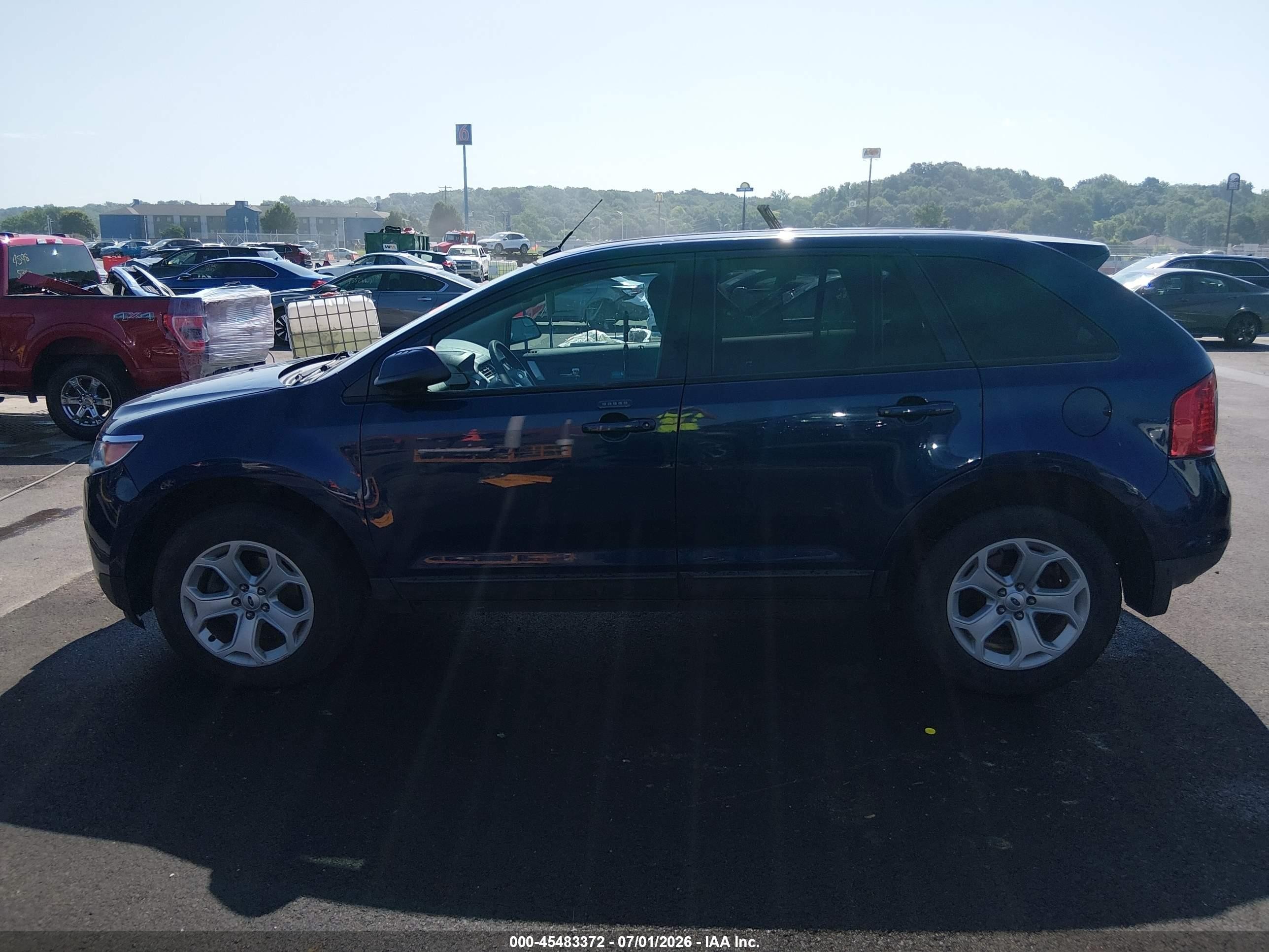2012 Ford Edge Sel Синий vin: 2FMDK4JC4CBA93745