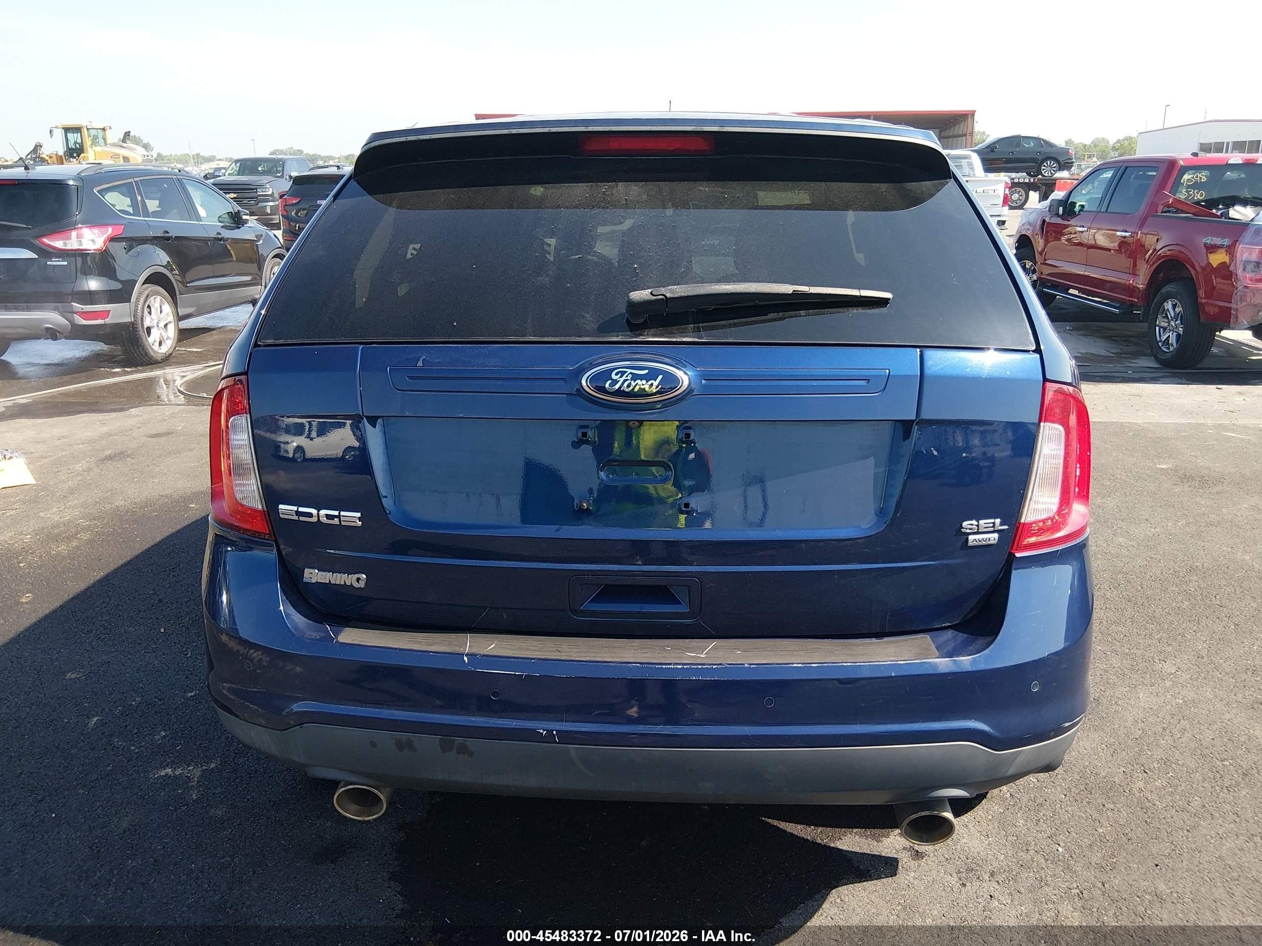 2012 Ford Edge Sel Синий vin: 2FMDK4JC4CBA93745