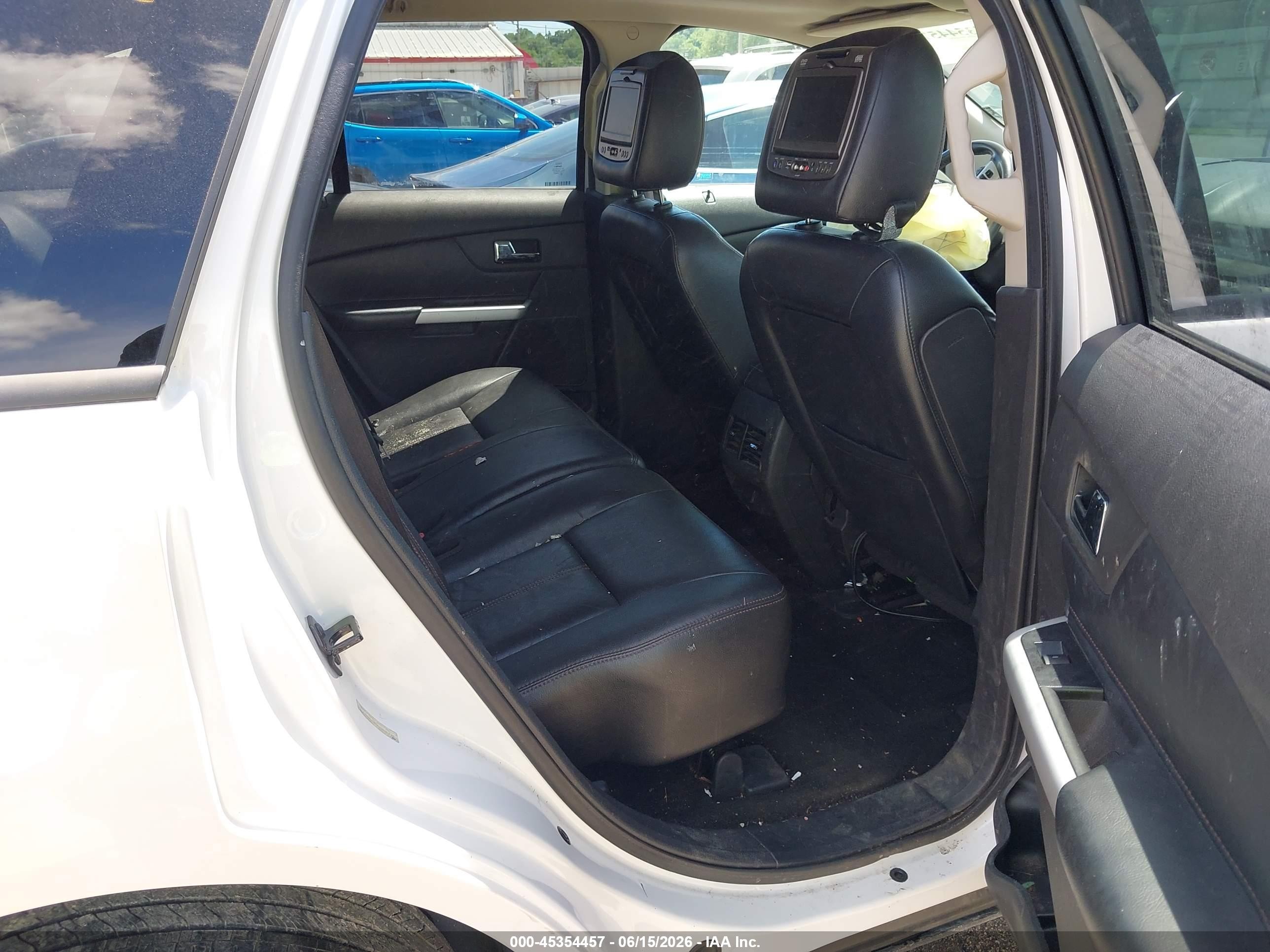 2013 Ford Edge Sel White vin: 2FMDK4JC4DBA38794
